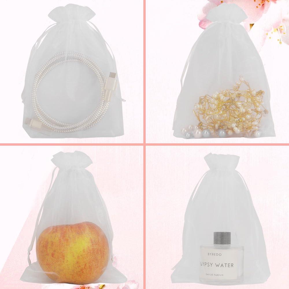 Bolsas de Organza 50 Pcs 12,7 x 17,8 cm Diueoly