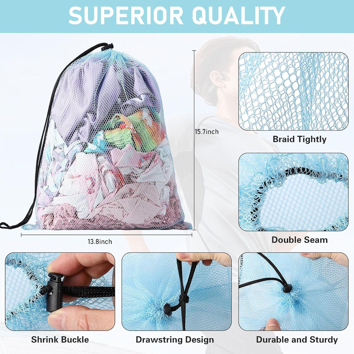 Bolsa de Malla WSBArt 10pcs 33x38cm Multicolor con Cordón