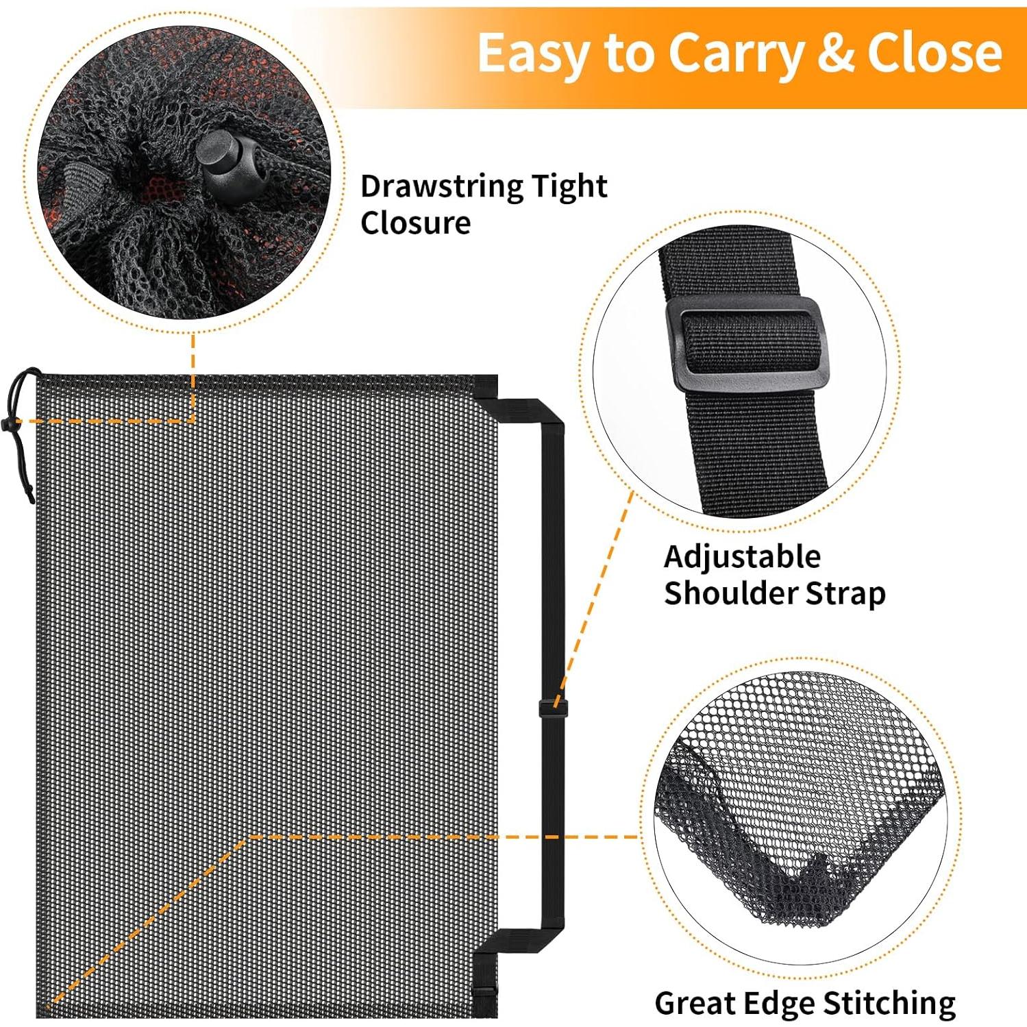 Bolsa de Balones Hoiny Extra Grande 101,6x76,2 cm Malla