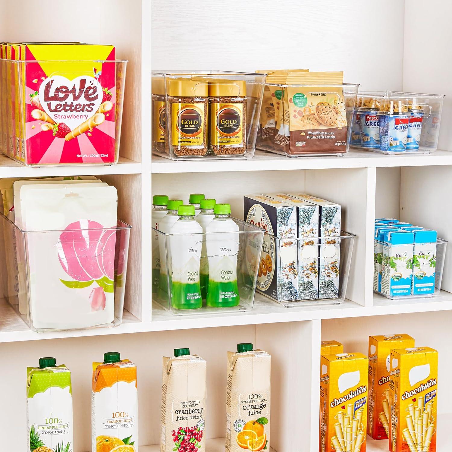 Contenedores Organizadores YIHONG 6 Piezas Transparentes 28x19cm