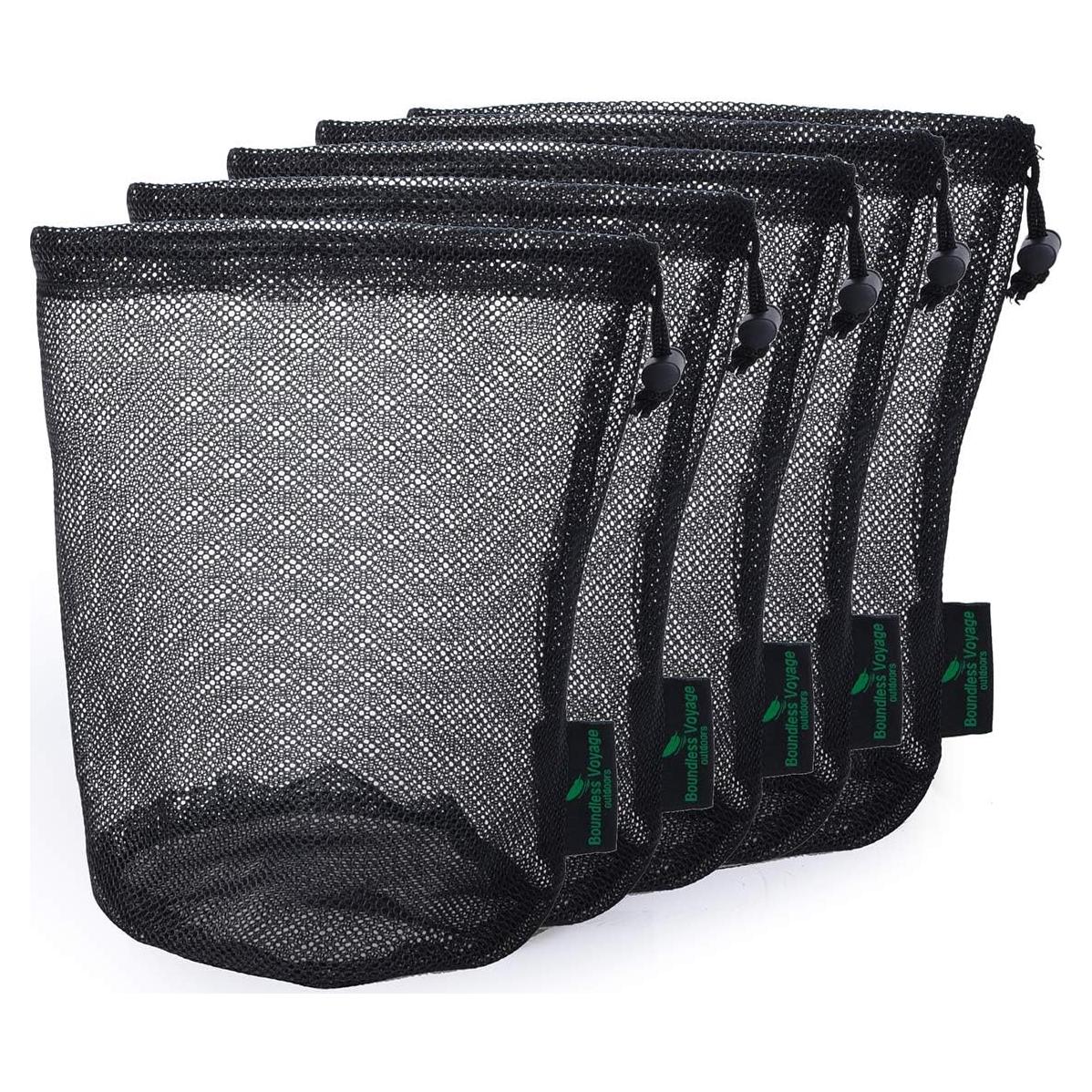 5 Piezas Bolsa de Malla Nylon Boundless Voyage 12x20cm