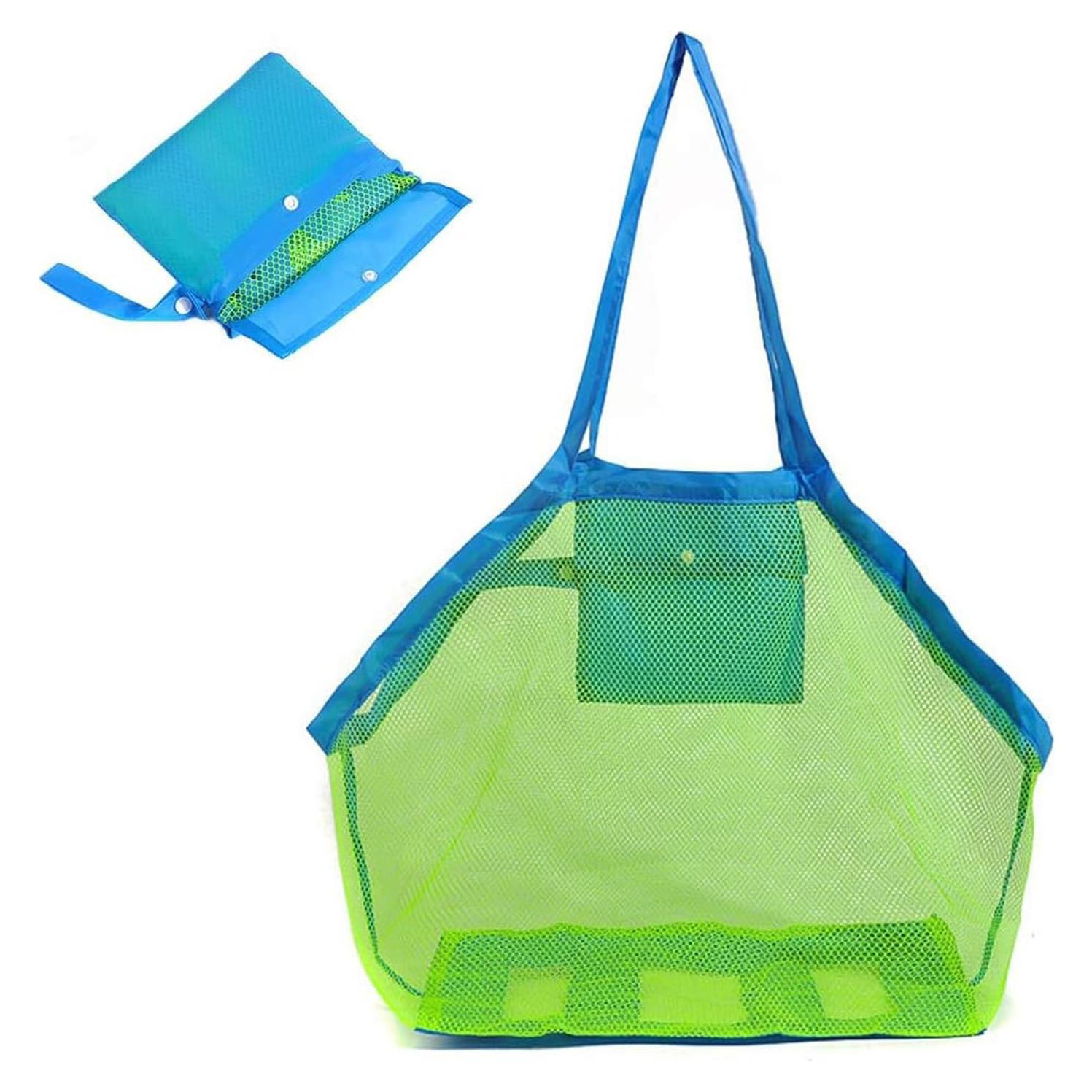 Bolsa de Playa Plegable Septo Grande Malla Azul 0.06 kg