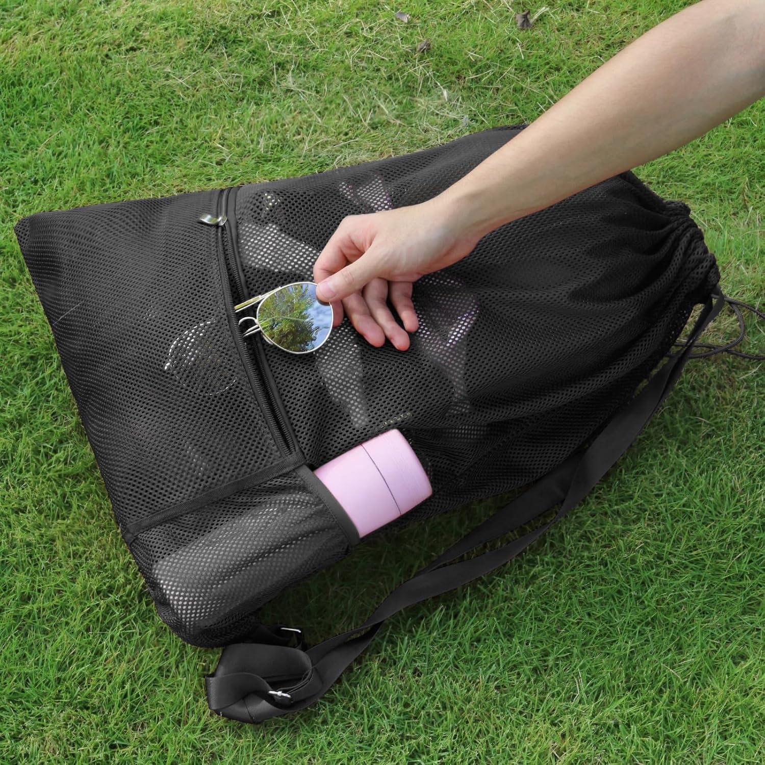 Bolsa de Playa de Malla Grande Natural Style 66x46cm