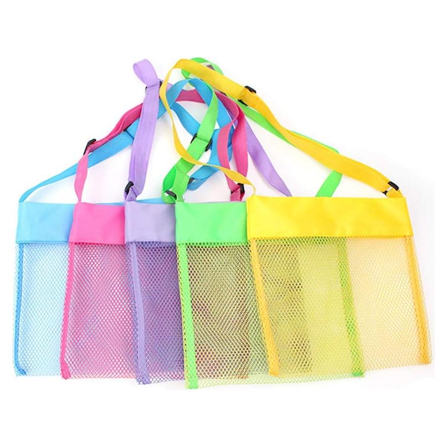 Bolsas de Playa de Malla COTDINFOR 5 Piezas Coloridas