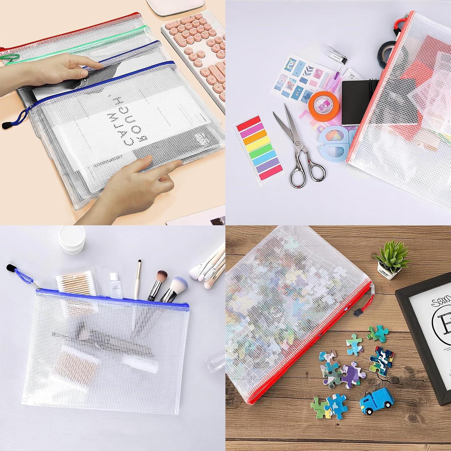 24 Bolsas de Cremallera A4 UMETDO Transparentes PVC