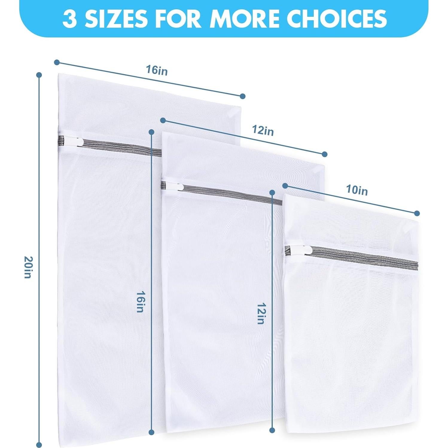 Bolsas de Malla para Ropa Delicada VUEKYN - 3 Tamaños