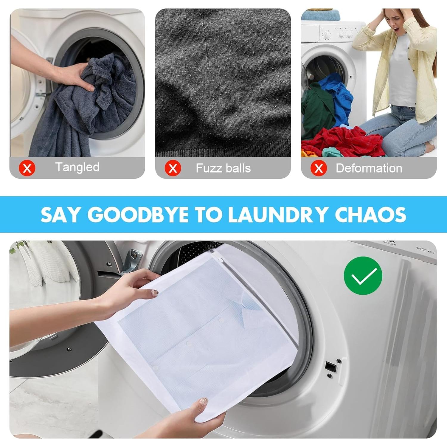 Bolsas de Malla para Ropa Delicada VUEKYN - 3 Tamaños