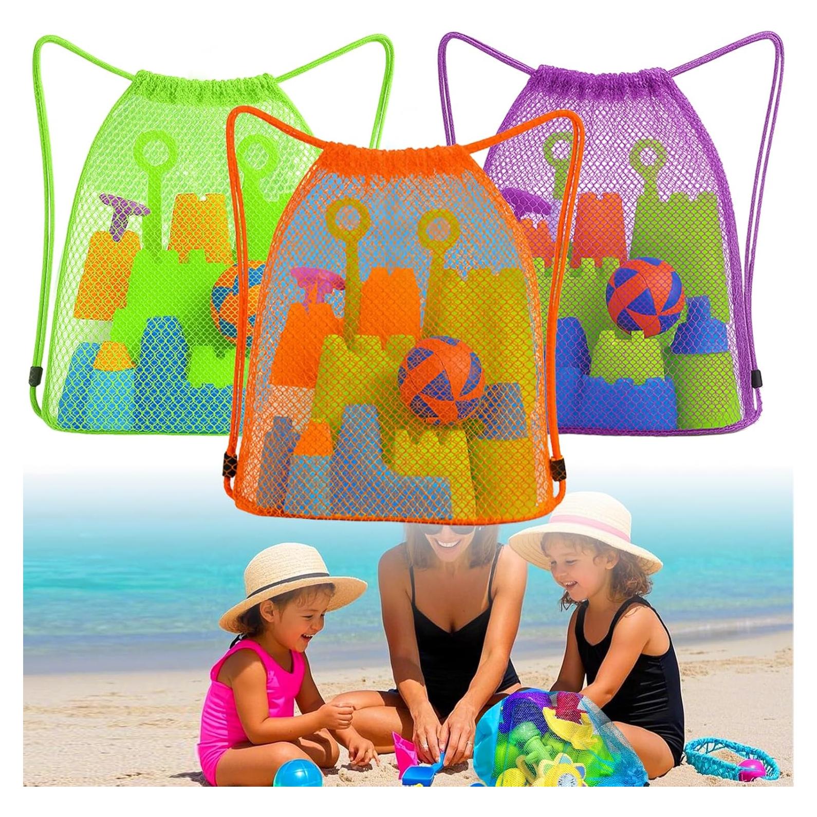 Bolsa de Juguetes de Playa Palksky - 3 Paquetes de Malla