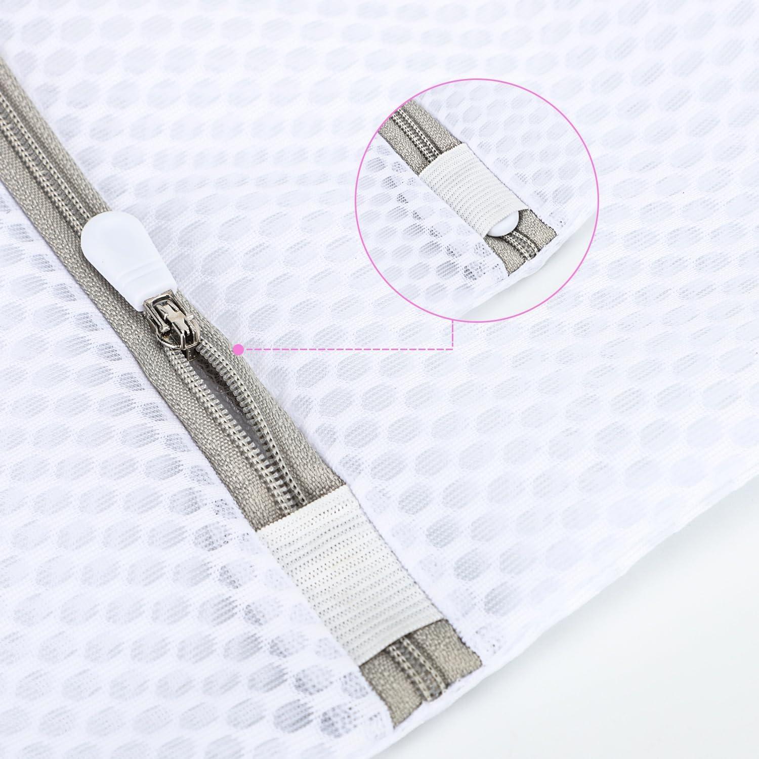 Juego de 4 bolsas de lavandería de malla HFengQ 30x40 cm