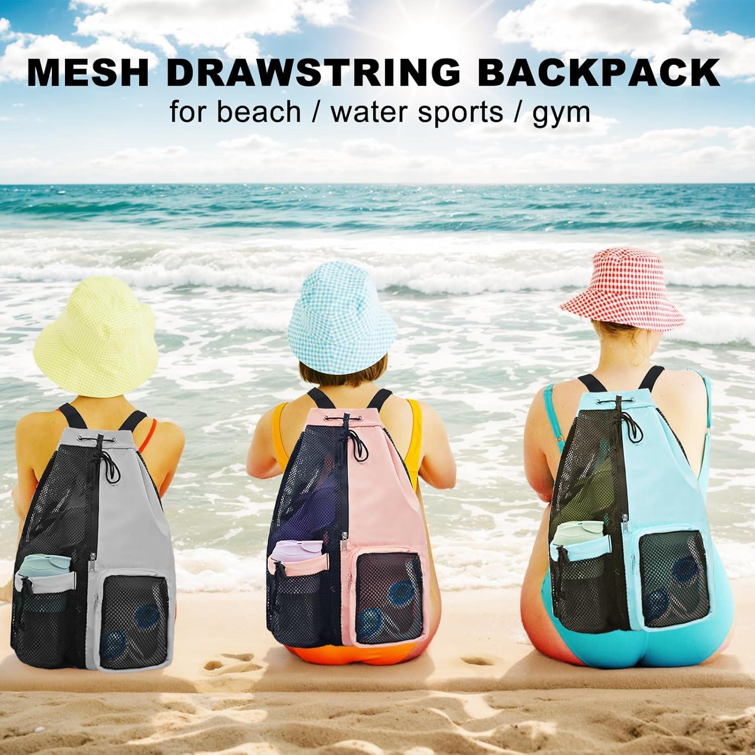 Mochila de Playa Malla Lifwimner Lf028 Impermeable 48x32cm