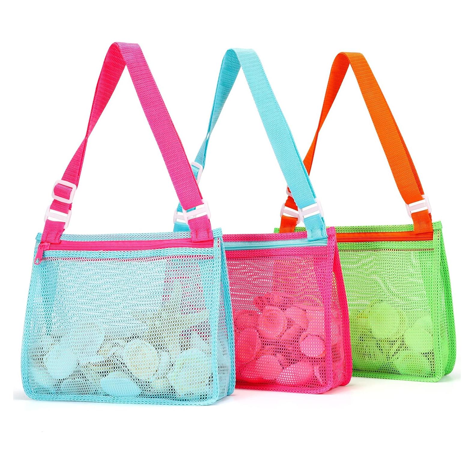 Bolsa de Playa Malla Tagitary 3 Unidades Niños Colores