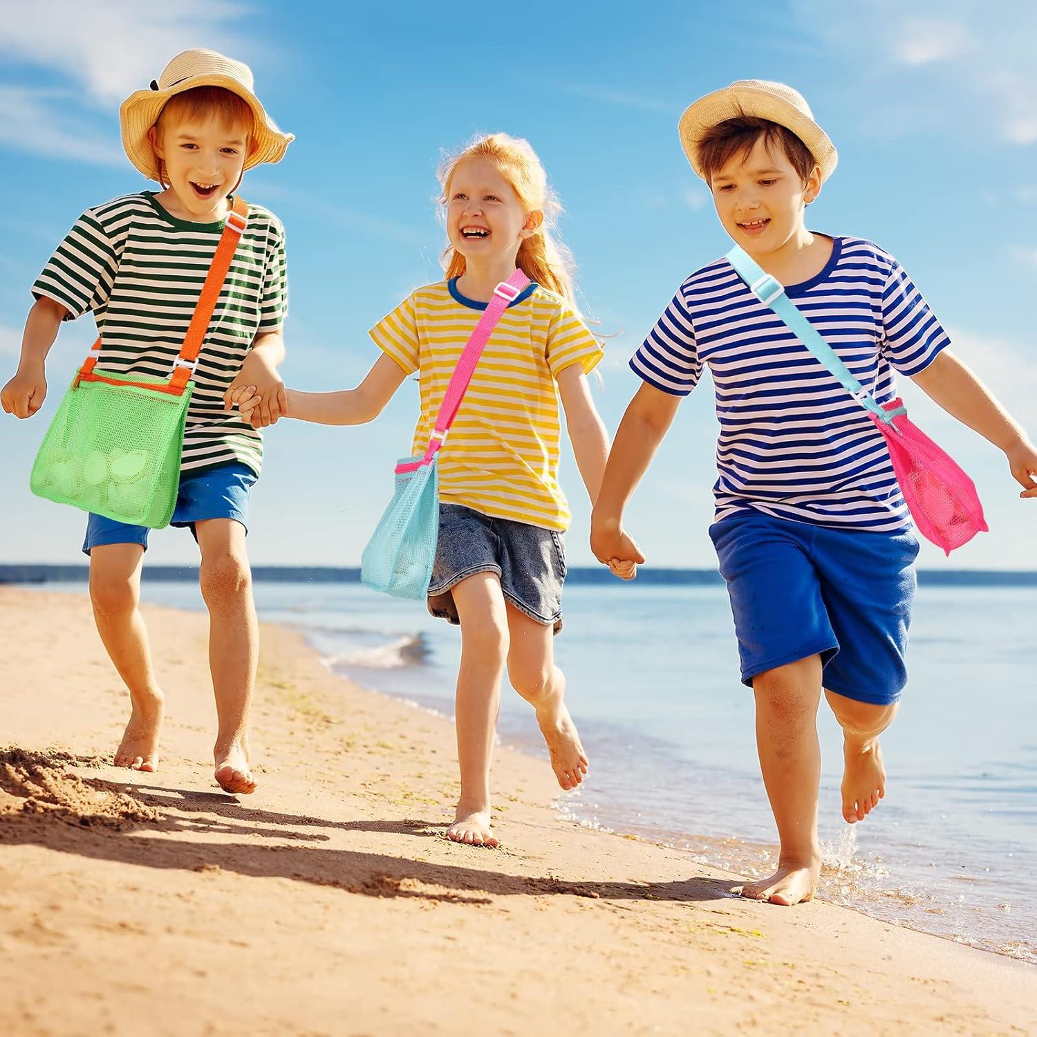 Bolsa de Playa Malla Tagitary 3 Unidades Niños Colores