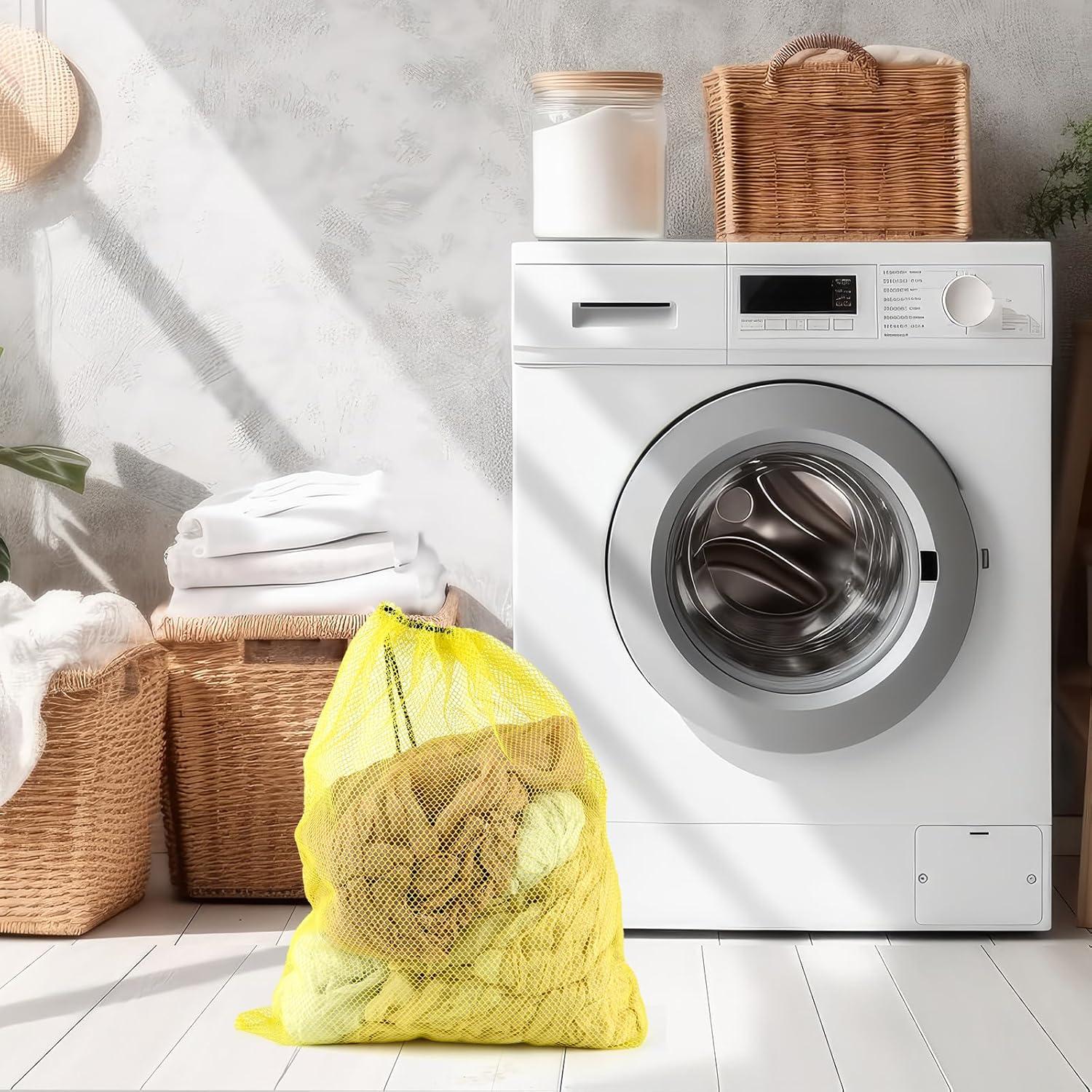 Bolsa de Malla PLULON 6 Pcs 45x30 cm con Cierre de Cordón