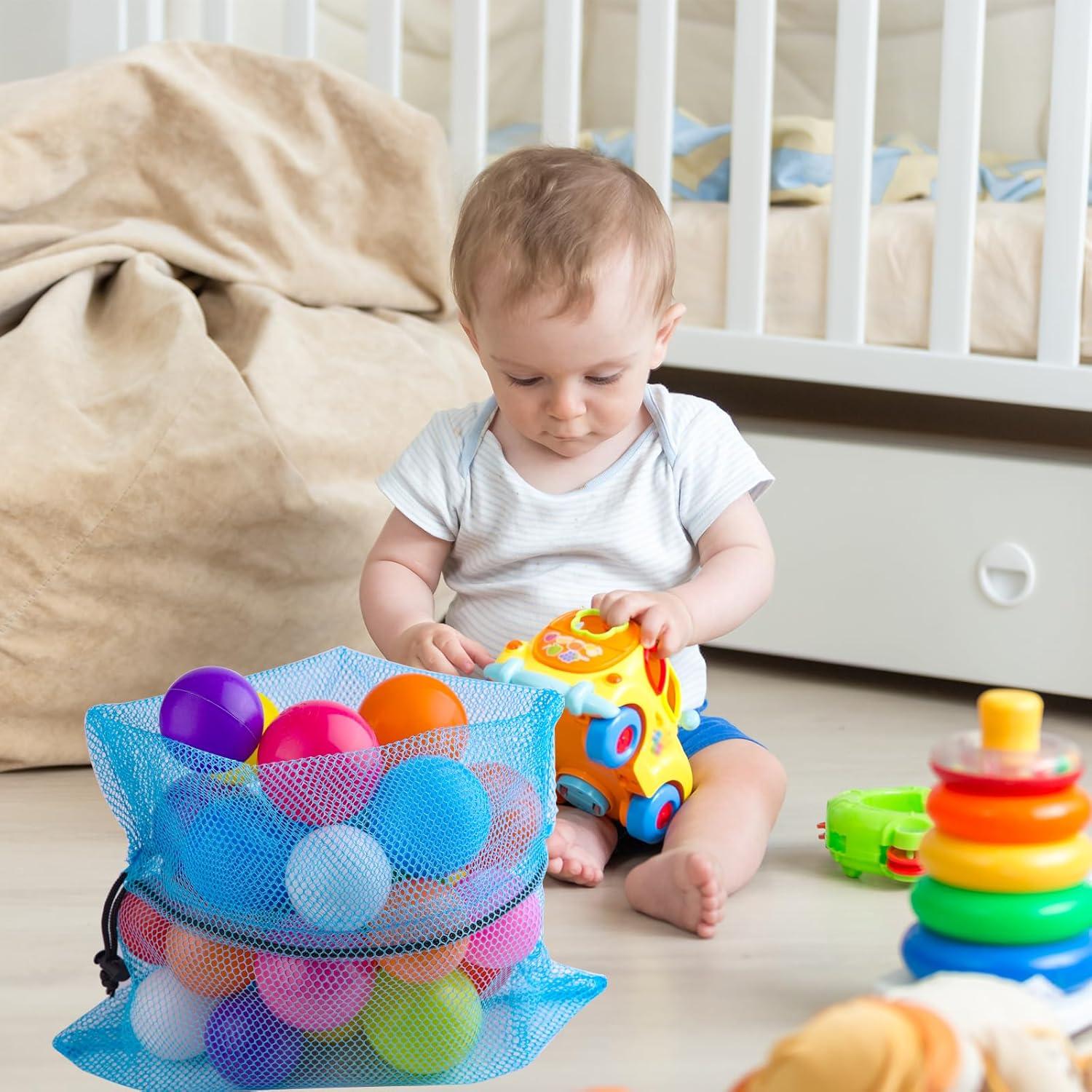 Bolsa de Malla PLULON 6 Pcs 45x30 cm con Cierre de Cordón