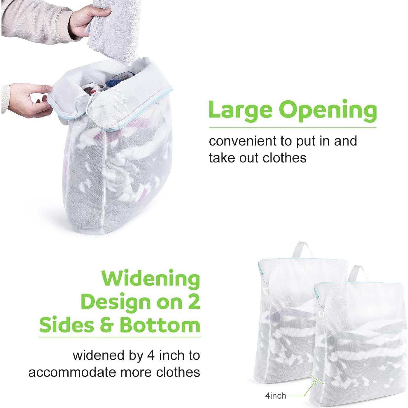 Bolsa de Lavandería de Malla OTraki Grande 60x81 cm 2 Piezas