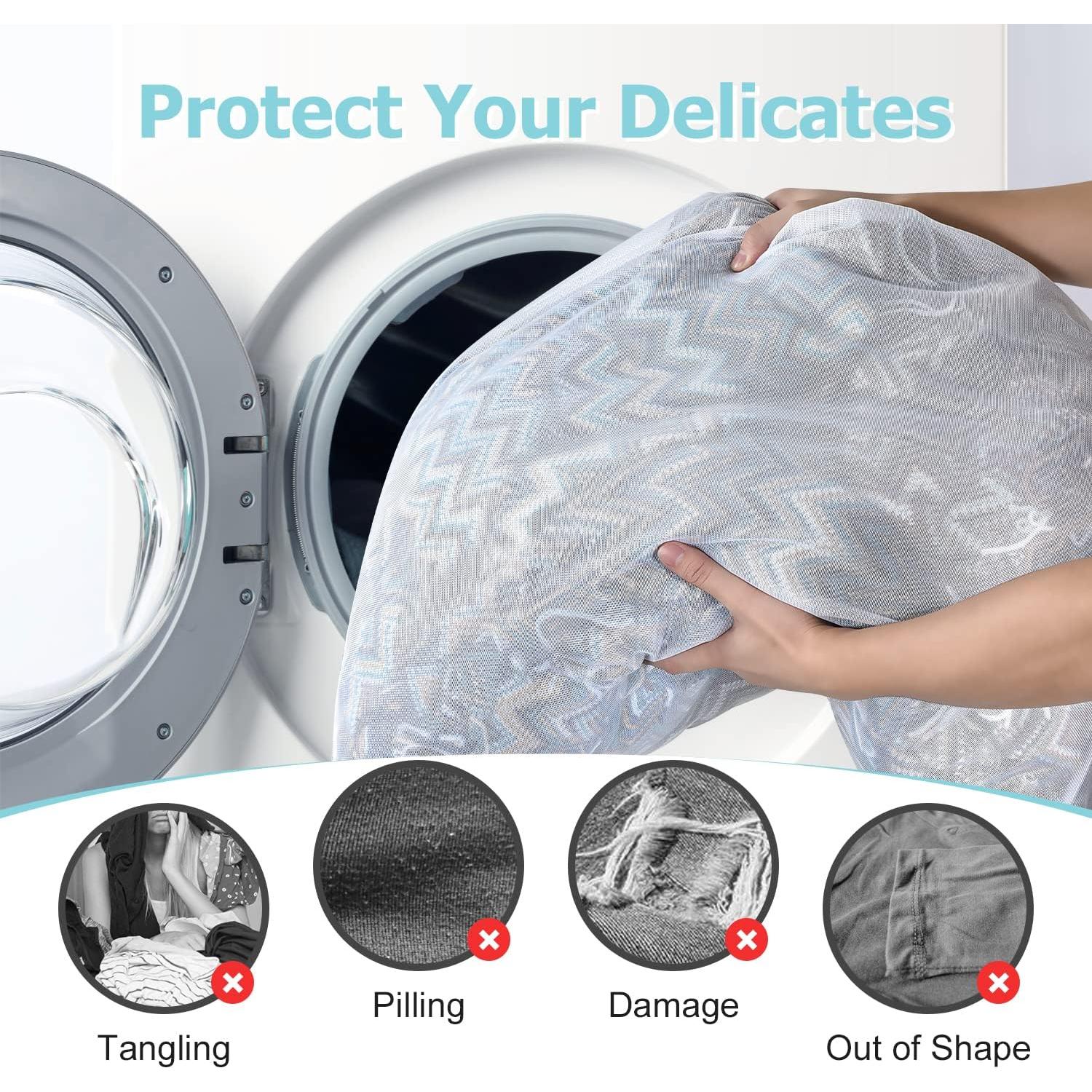 Bolsa de Lavandería de Malla OTraki Grande 60x81 cm 2 Piezas