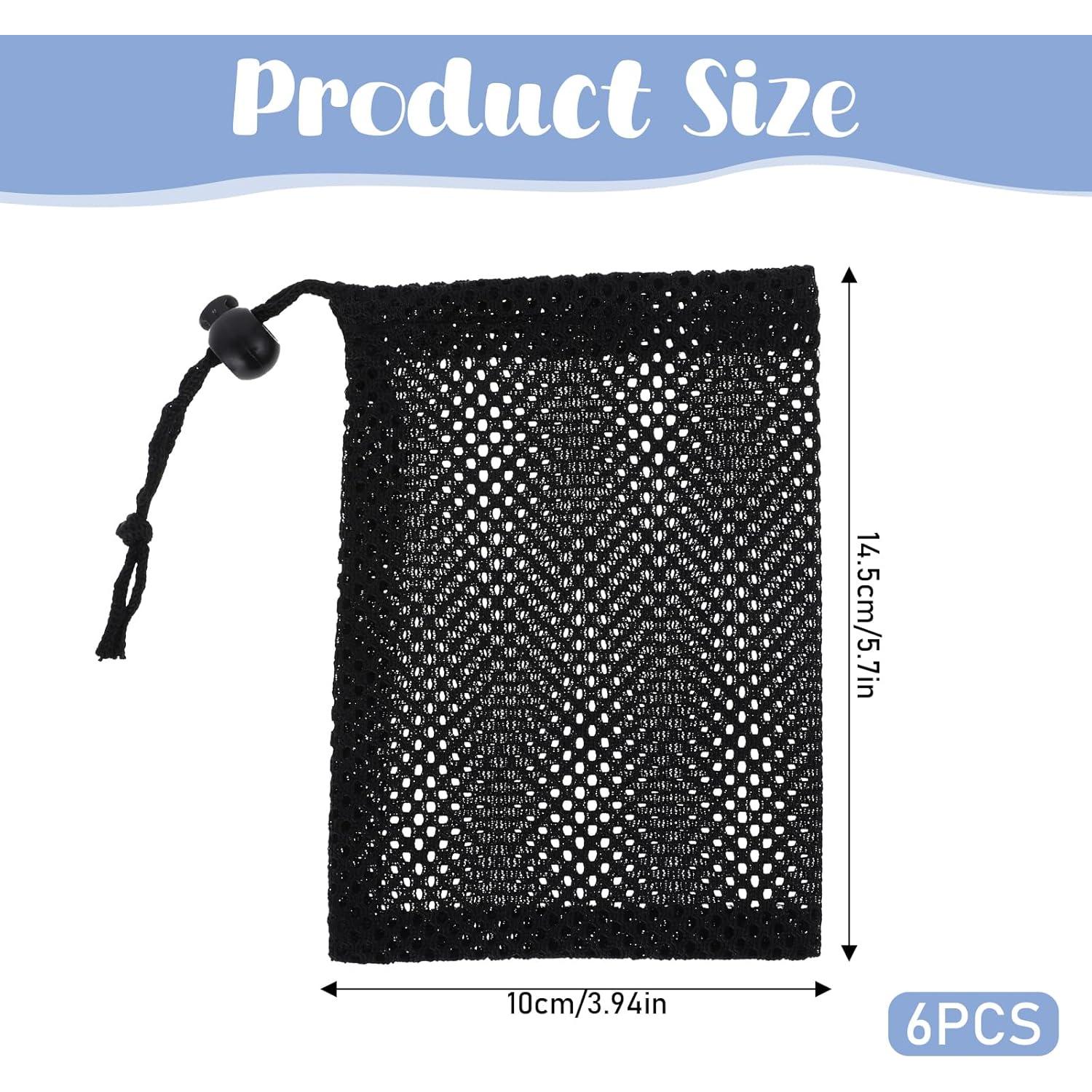 6 Bolsas de Malla Pequeñas Nylon Aeaocvo 14.5x10 cm