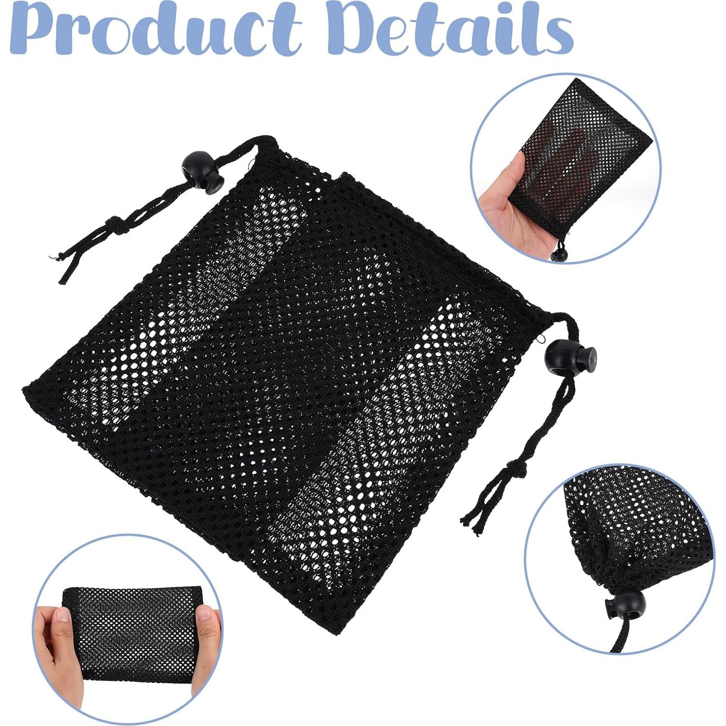 6 Bolsas de Malla Pequeñas Nylon Aeaocvo 14.5x10 cm