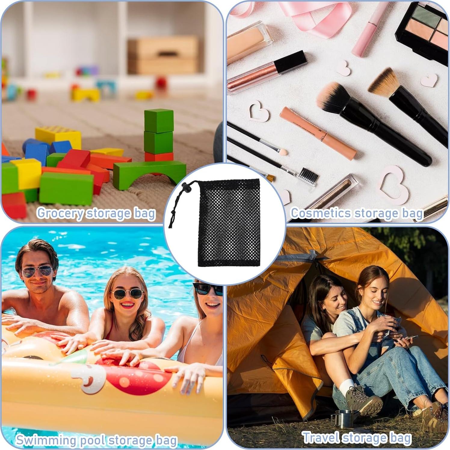 6 Bolsas de Malla Pequeñas Nylon Aeaocvo 14.5x10 cm