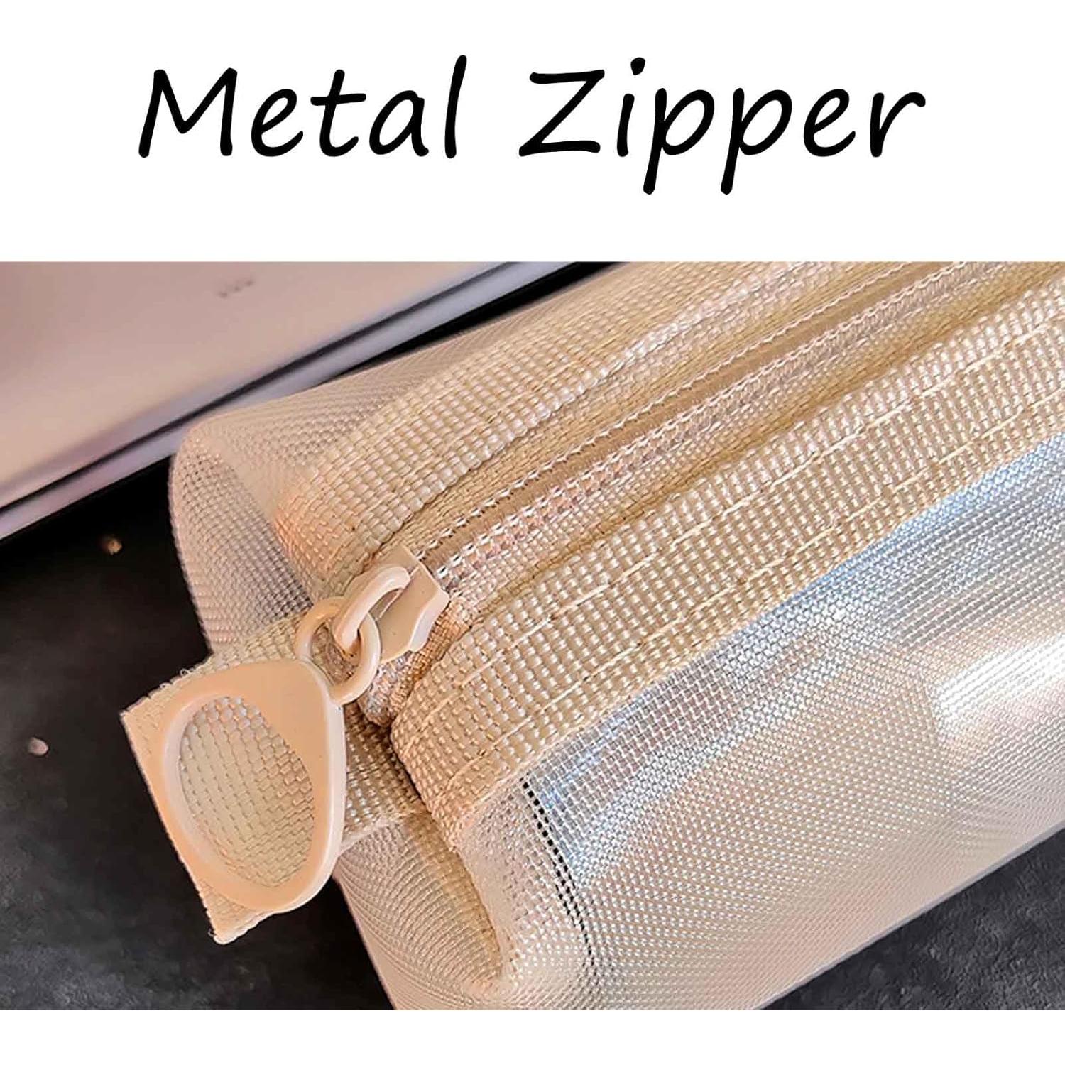 5 Piezas Bolsas de Malla con Cremallera Aswewamt 20 cm