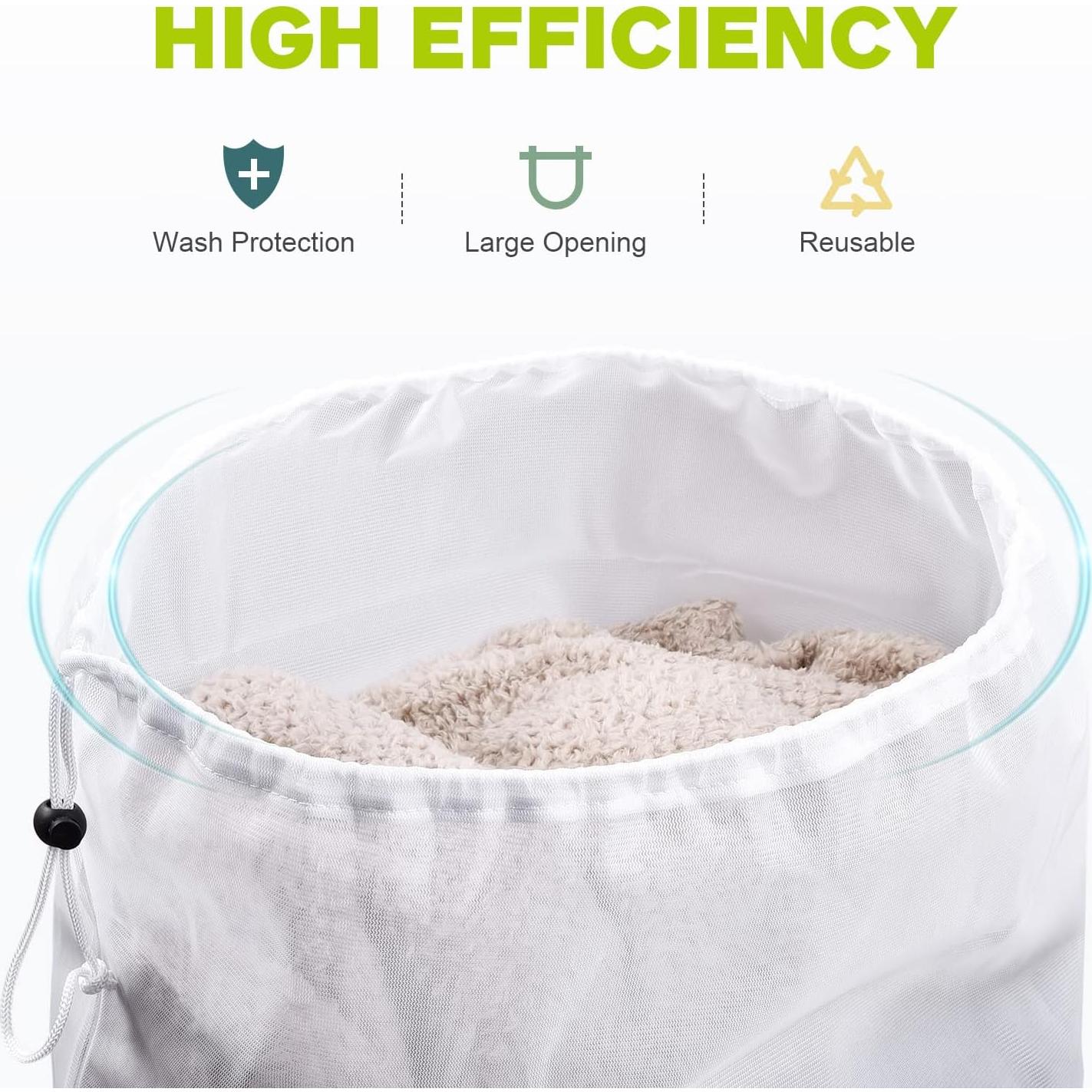 Bolsa de Lavandería OTraki 50,8 x 61 cm 2 Piezas Blanca