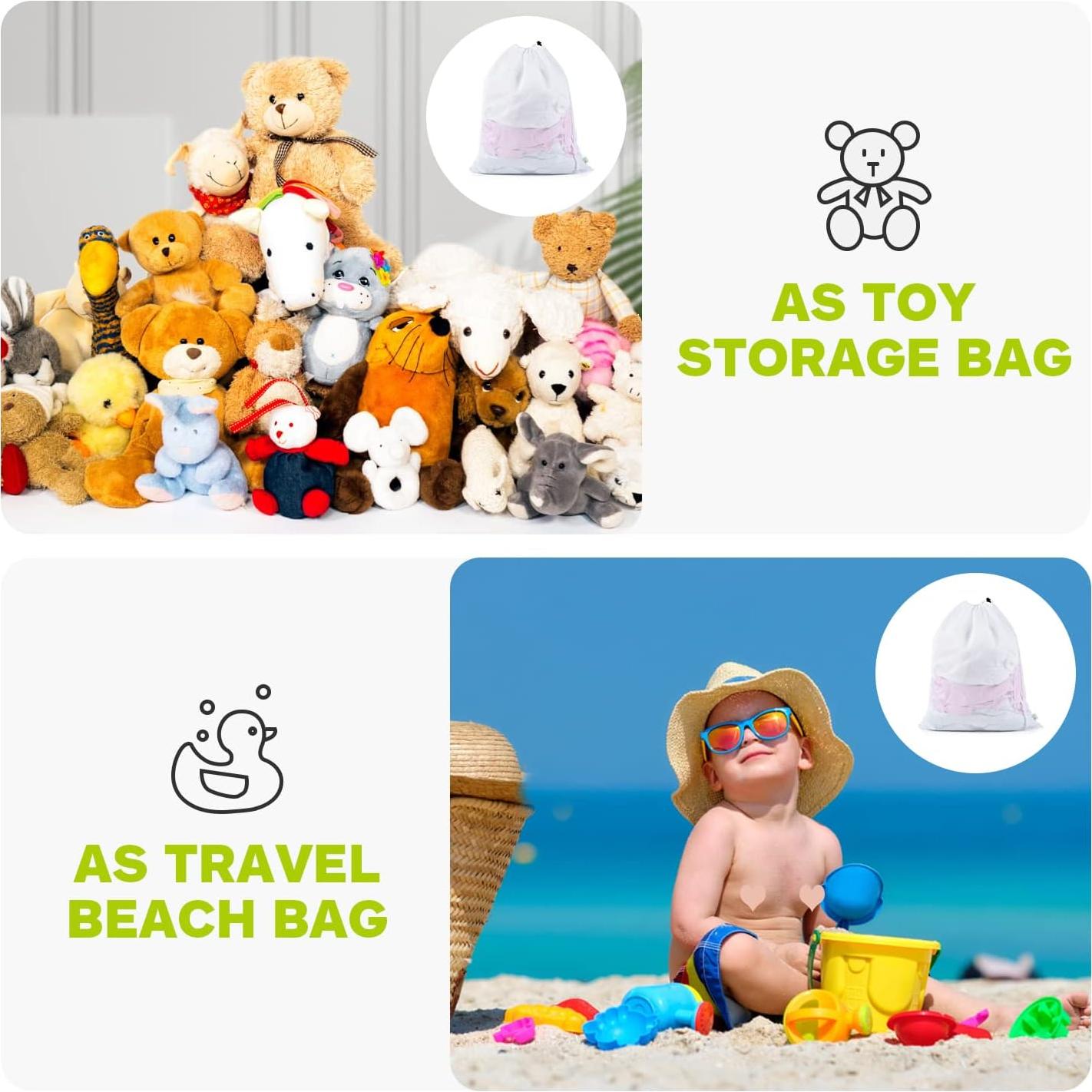 Bolsa de Lavandería OTraki 50,8 x 61 cm 2 Piezas Blanca