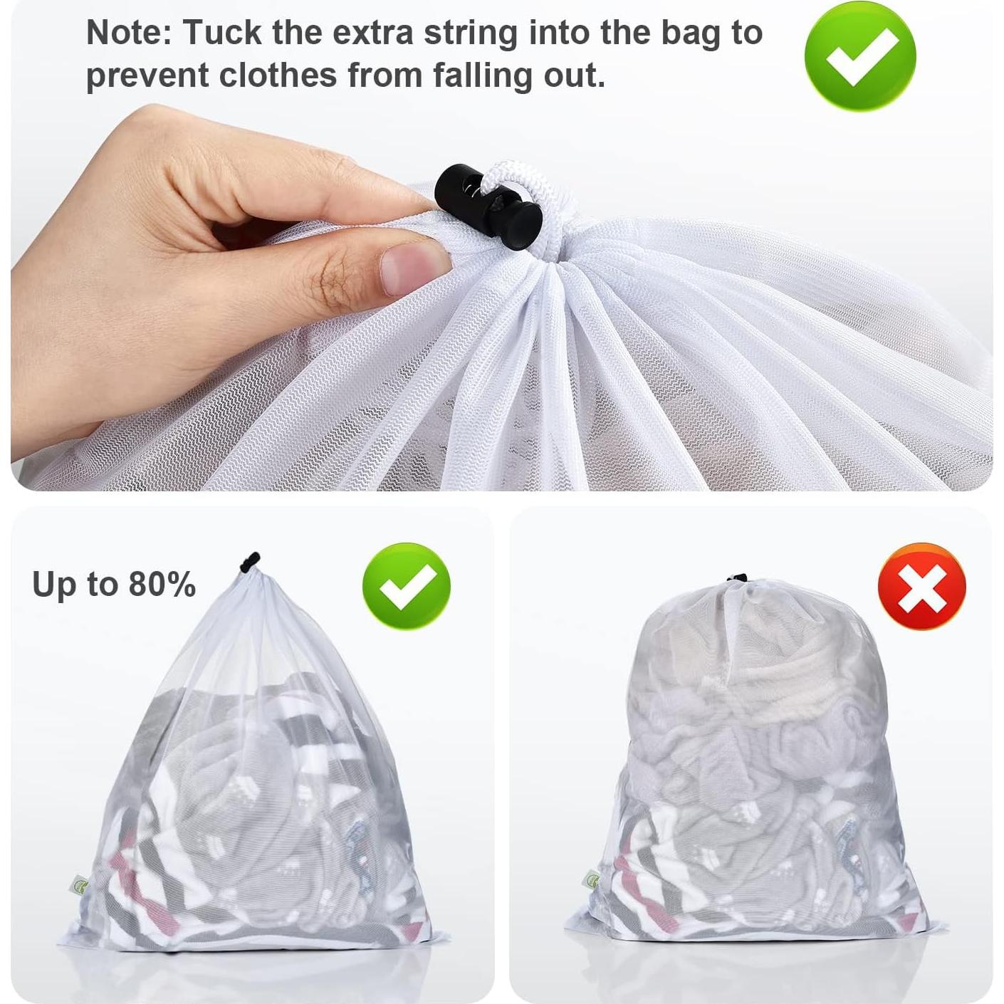 Bolsa de Lavandería OTraki 50,8 x 61 cm 2 Piezas Blanca