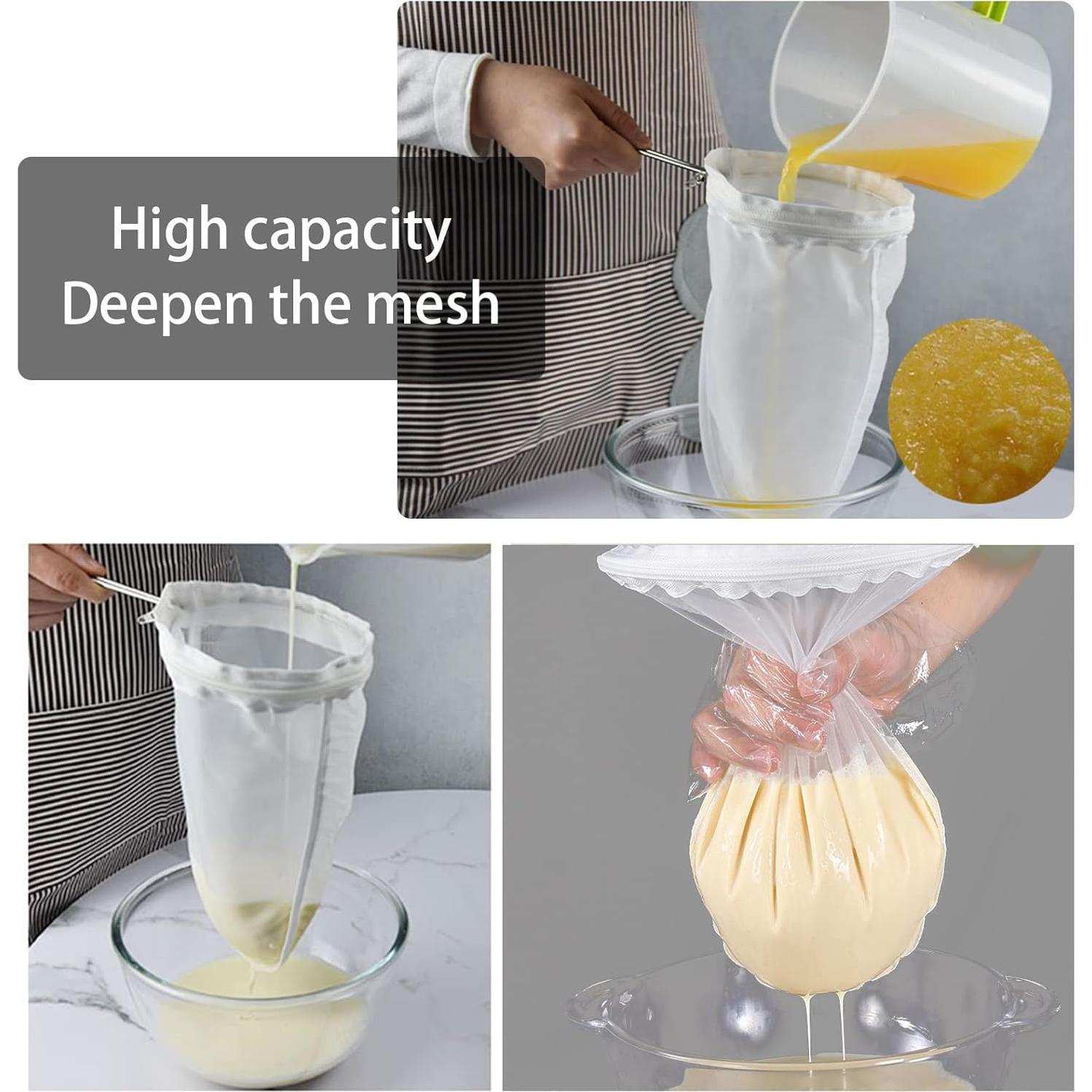 Colador de Malla Fina WMKGG con Marco Acero Inoxidable 21x25 cm