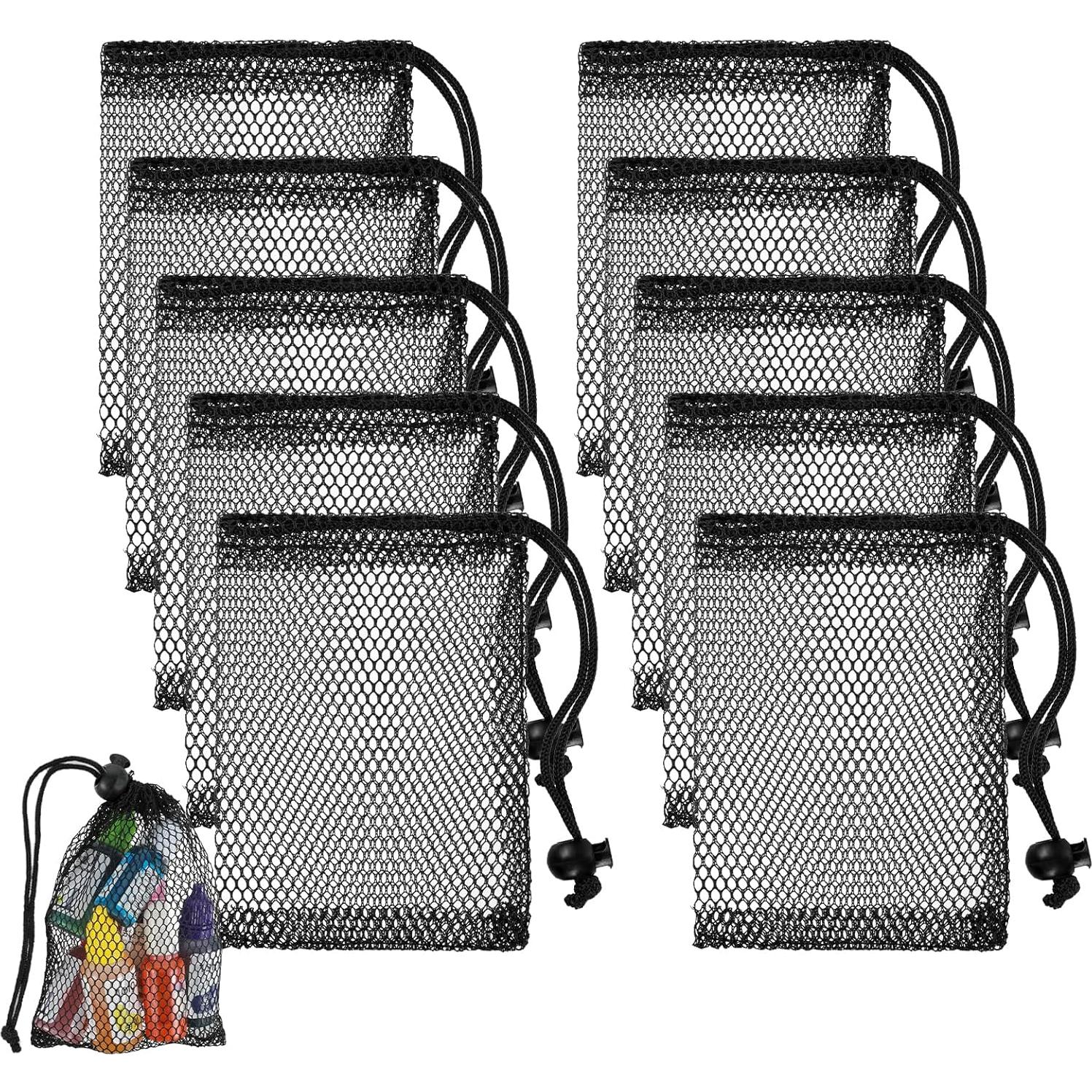 10 Bolsas de Malla Nylon 15x10 cm YUXIANLB para Gimnasio