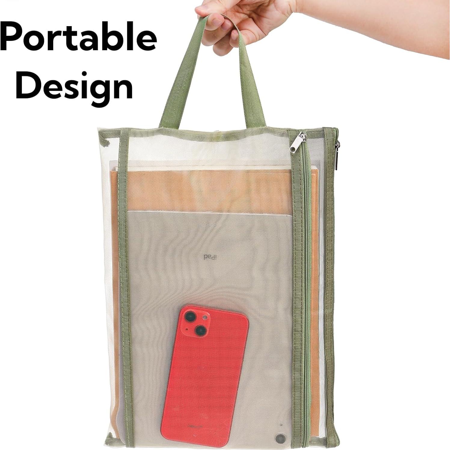 Paquete de 10 Bolsas de Malla Goaste con Cremallera A4