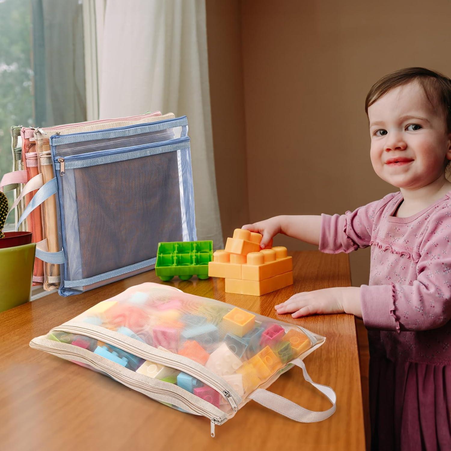 Paquete de 10 Bolsas de Malla Goaste con Cremallera A4