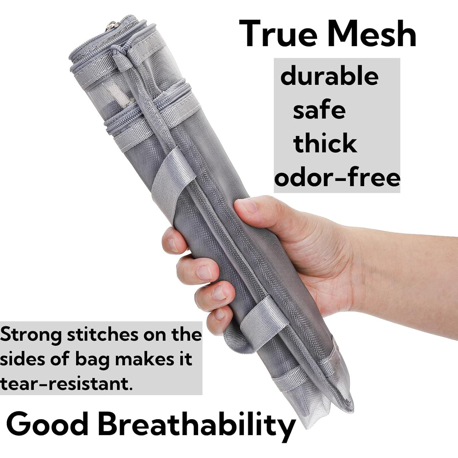 Paquete de 10 Bolsas de Malla Goaste con Cremallera A4