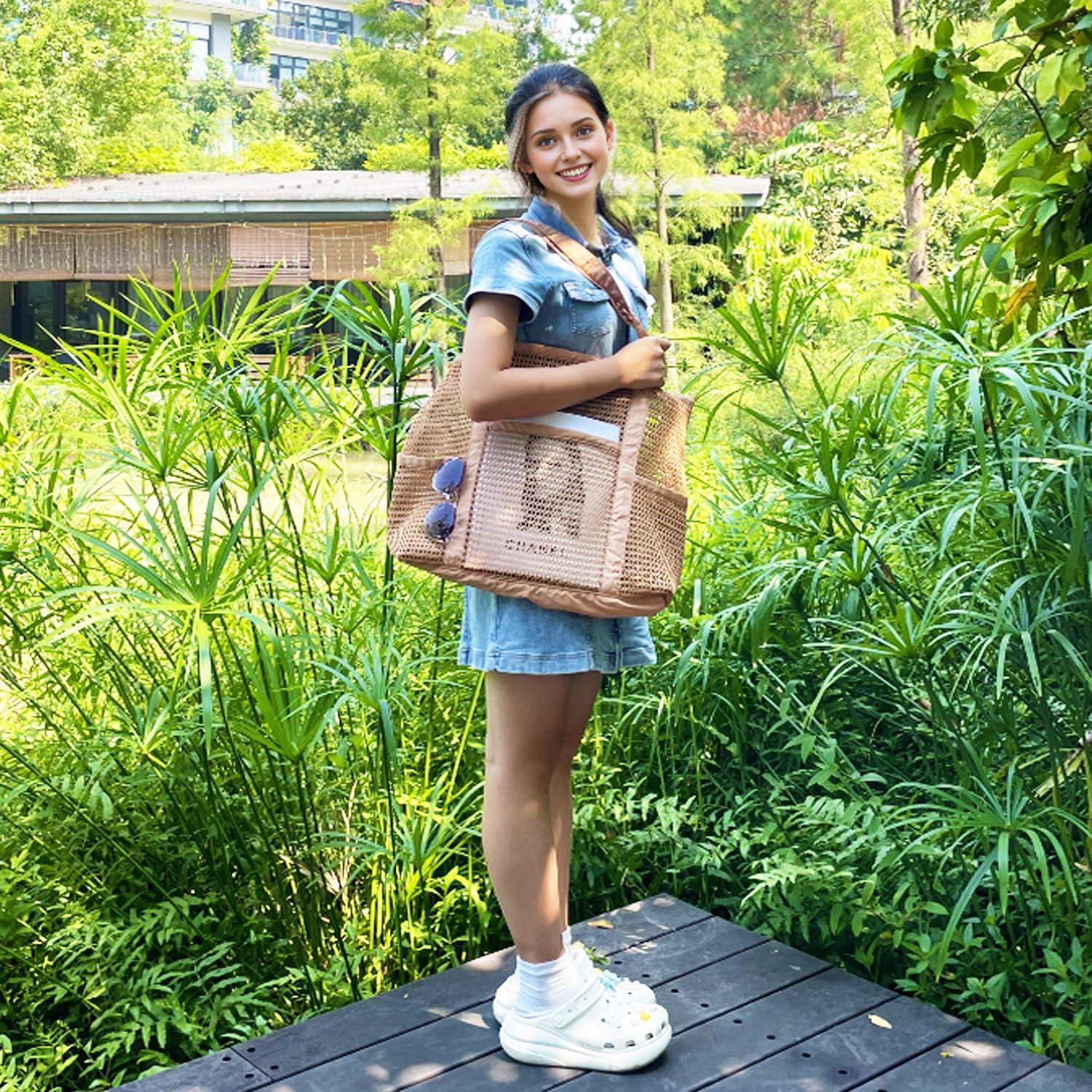 Bolsa de Playa Fammart Malla Nylon 43.94x19.94x38.86cm