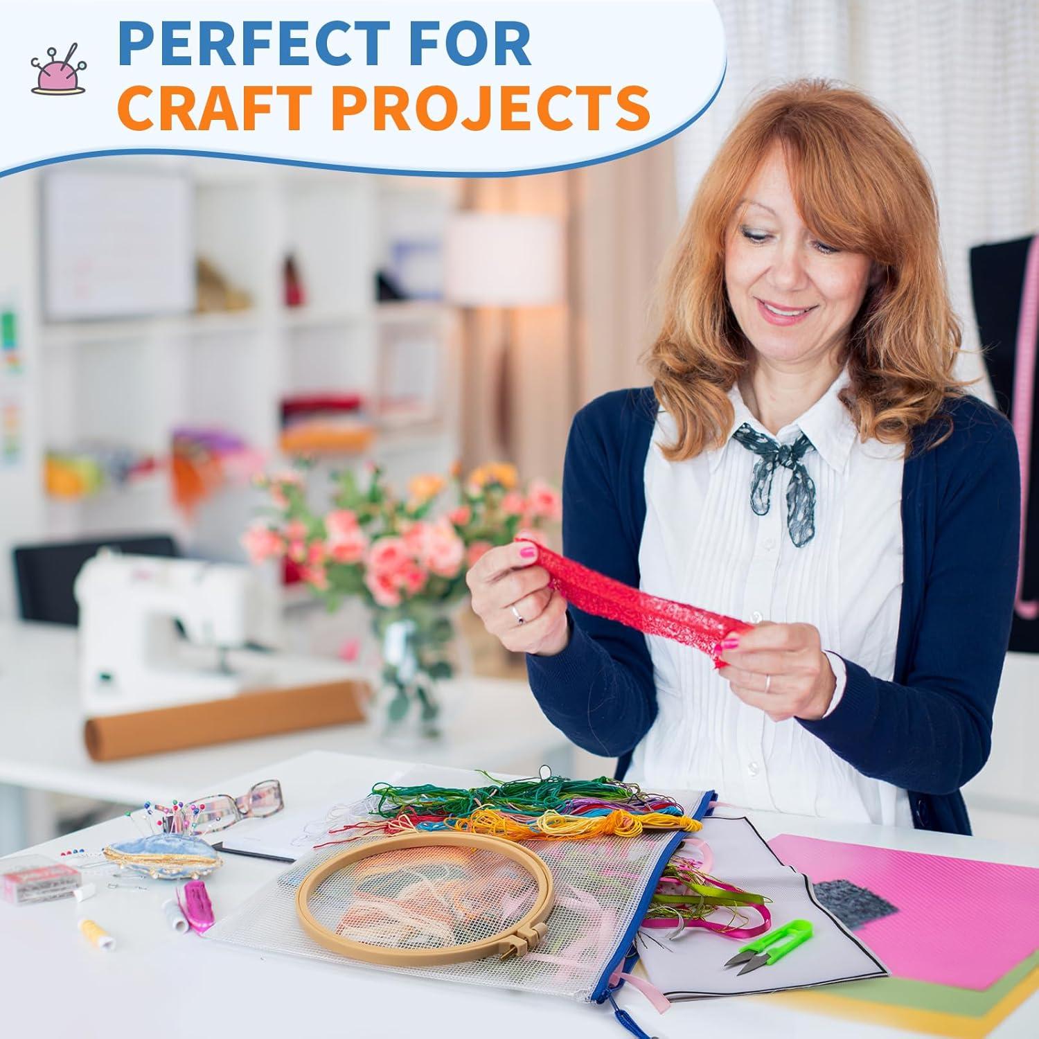 Bolsa de Malla con Cremallera Umriox 32PCS A4 Multicolor