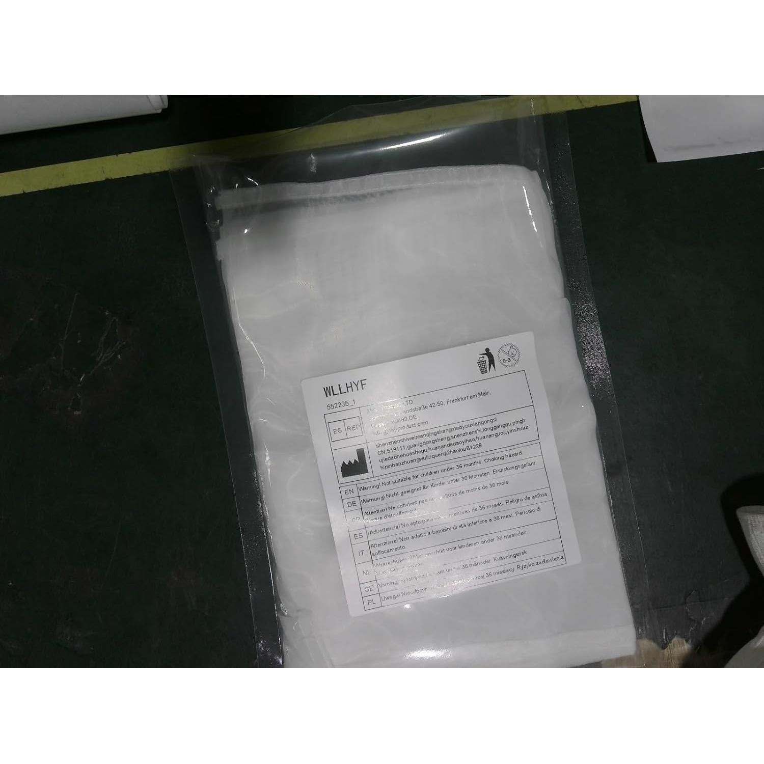 Paquete de 4 Bolsas de Leche de Nueces Nylon 20x15 cm WLLHYF