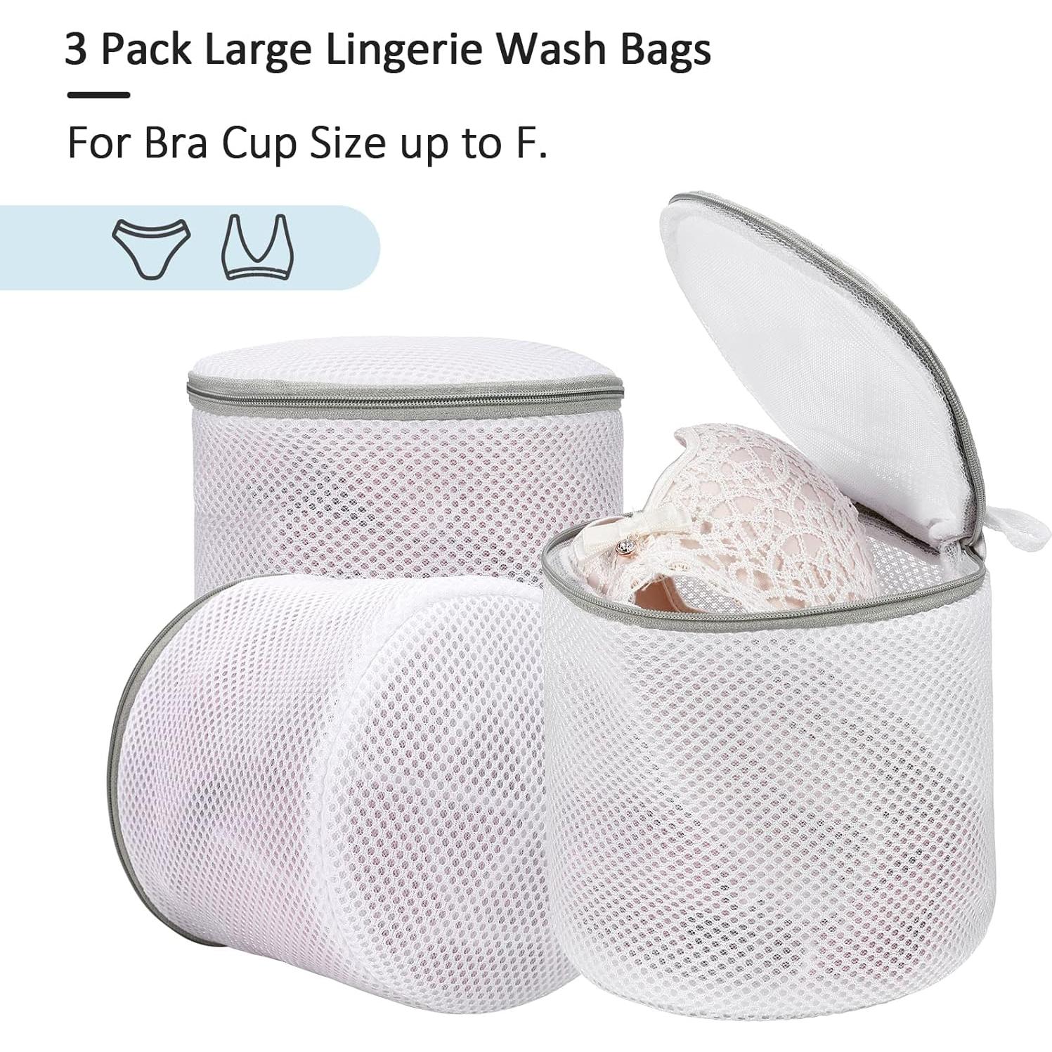 GOGOODA Bolsa de Malla para Lavado de Sujetadores - 3 Piezas