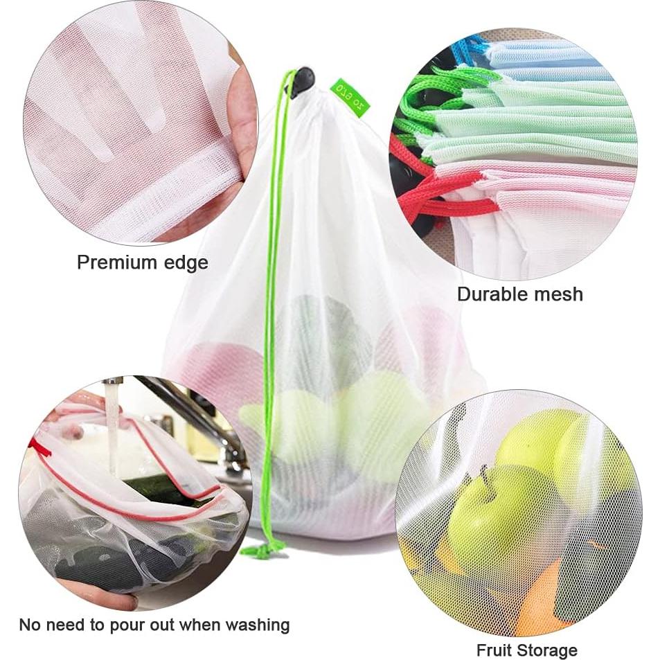 16 Bolsas de Malla RUSON para Almacenamiento de Juguetes