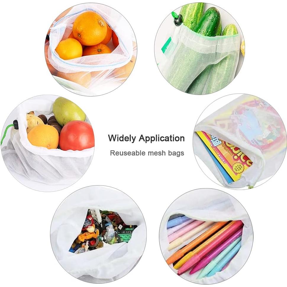 16 Bolsas de Malla RUSON para Almacenamiento de Juguetes