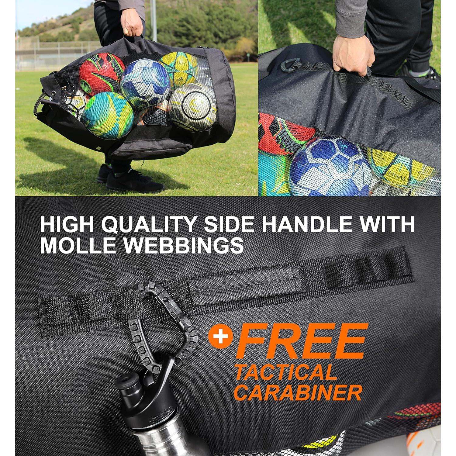 Bolsa de Malla Fitdom XL 49L para Fútbol y Deportes