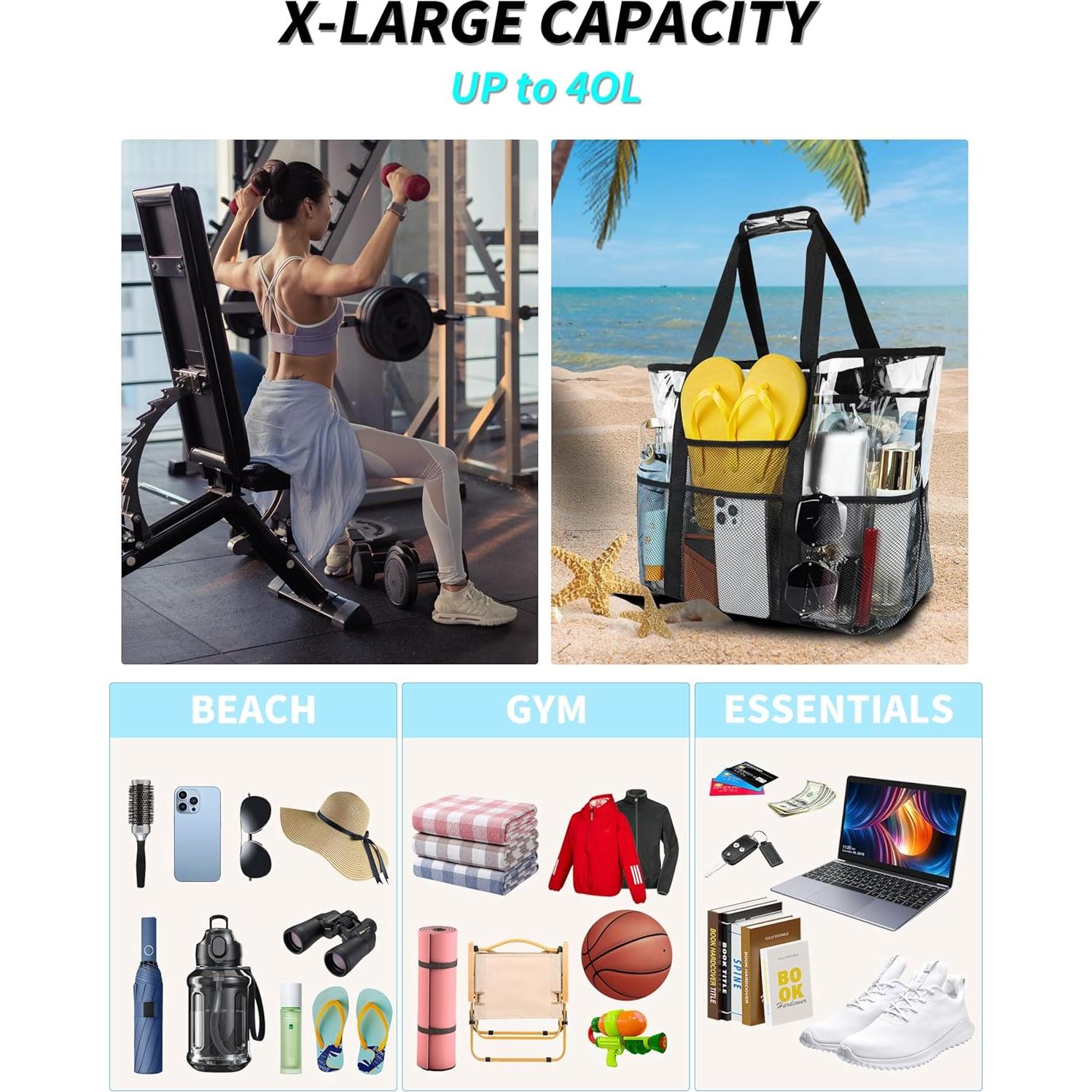 Bolsa de Playa XL Maffuno Impermeable y a Prueba de Arena