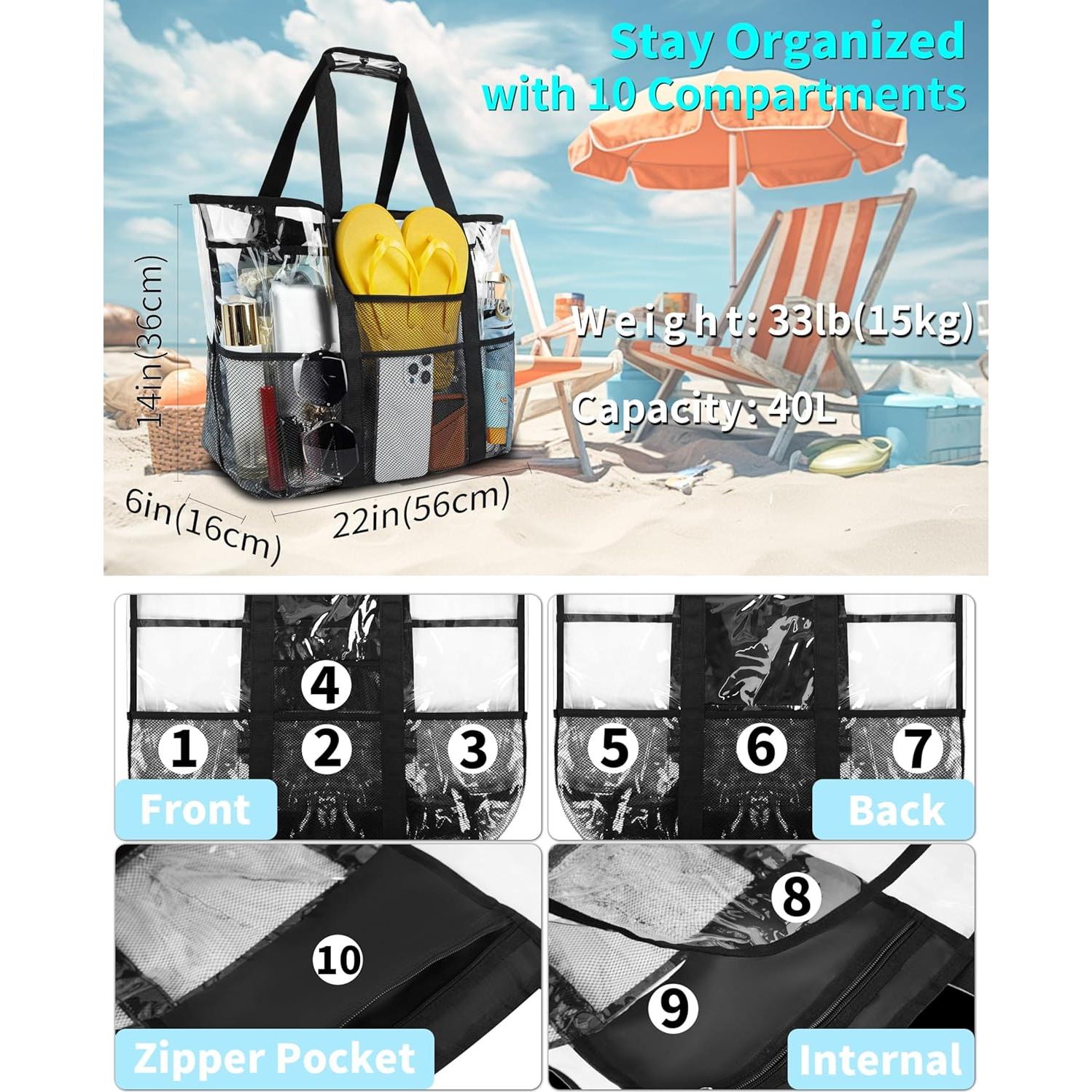 Bolsa de Playa XL Maffuno Impermeable y a Prueba de Arena