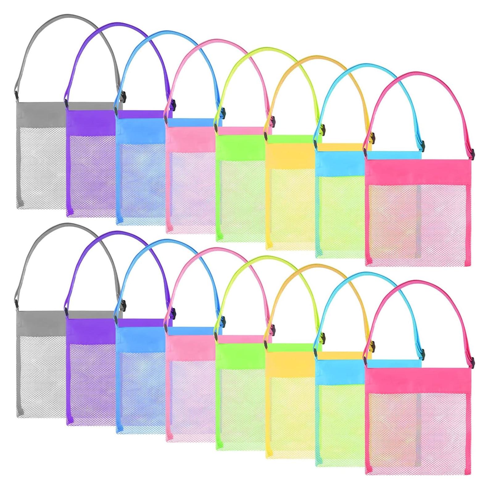 Bolsos de Malla para Playa TUPARKA 16 Pcs Ajustables