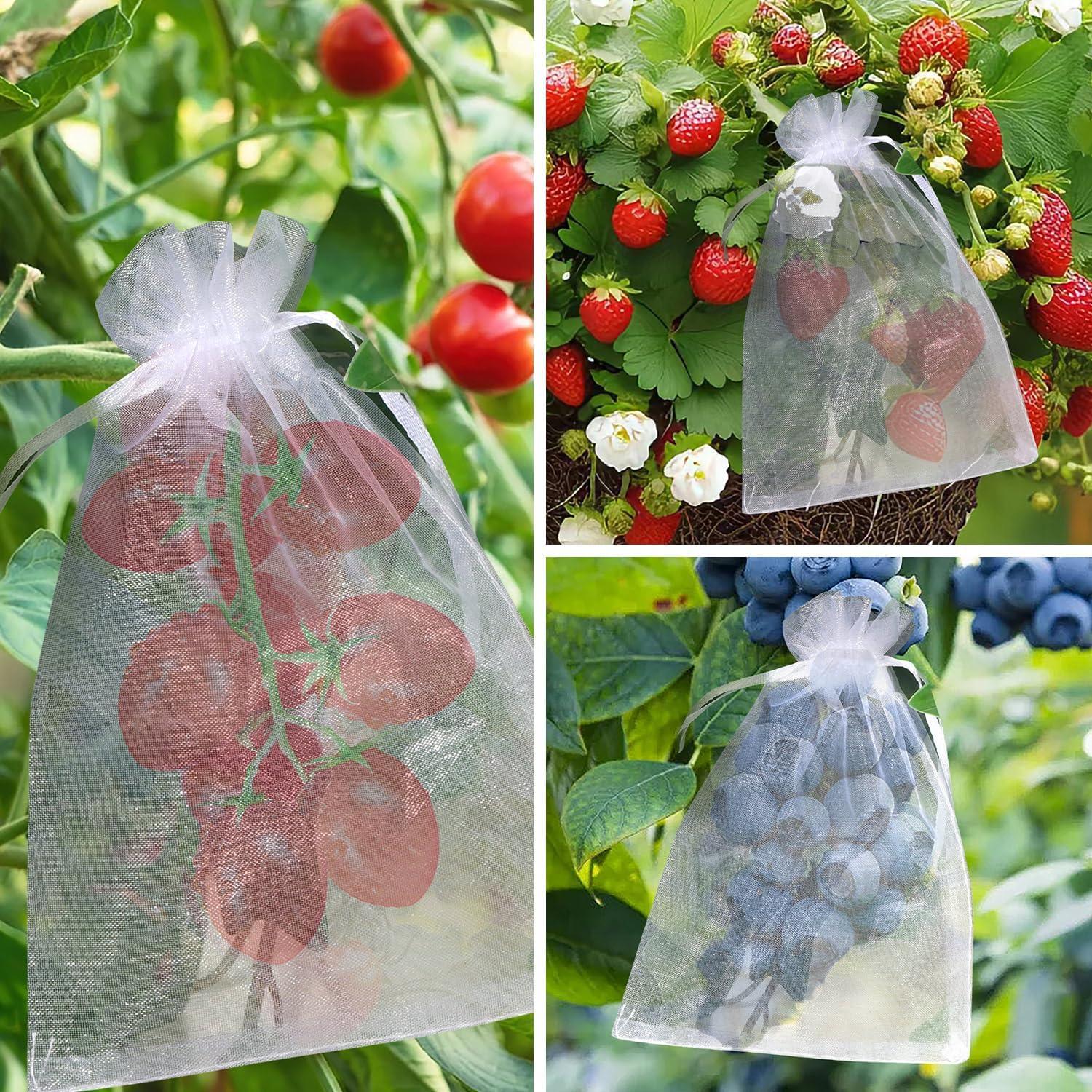Bolsas de Organza Transparente Hopttreely Blancas 10x15 cm 50PCS