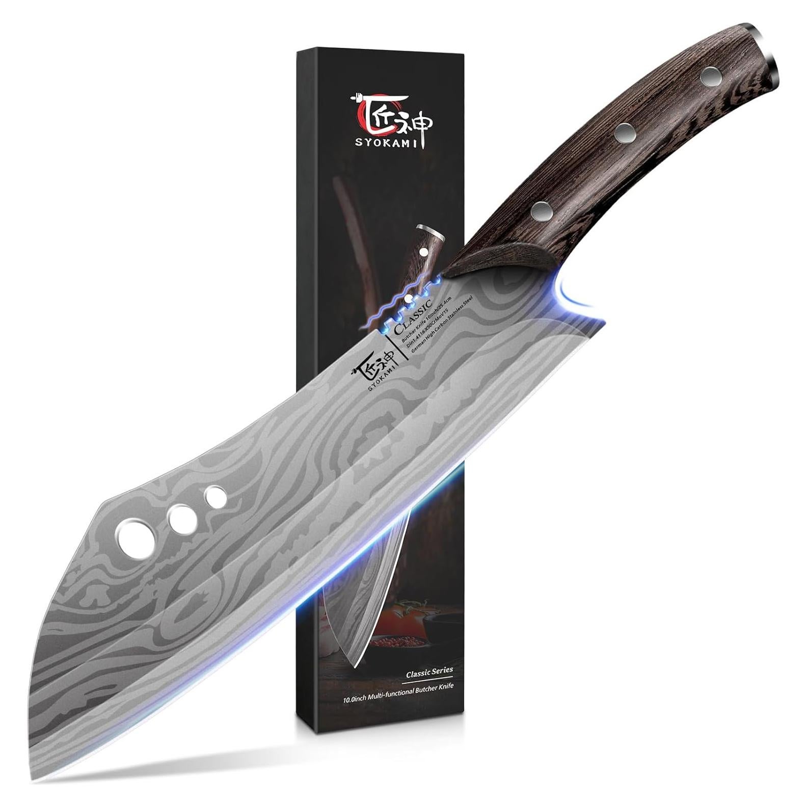 Cuchillo de Carnicero SYOKAMI 25,4 cm Acero Alto Carbono