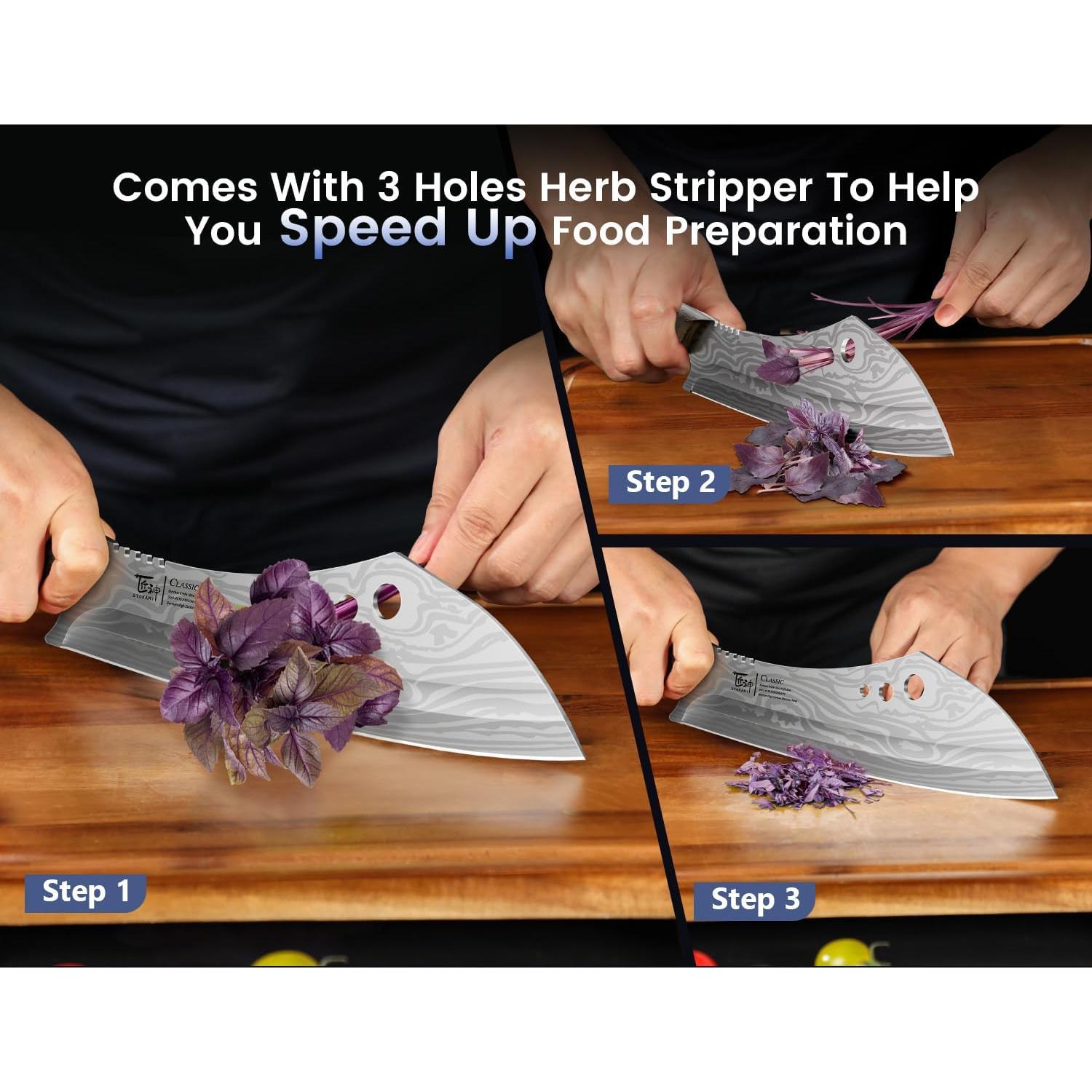 Cuchillo de Carnicero SYOKAMI 25,4 cm Acero Alto Carbono