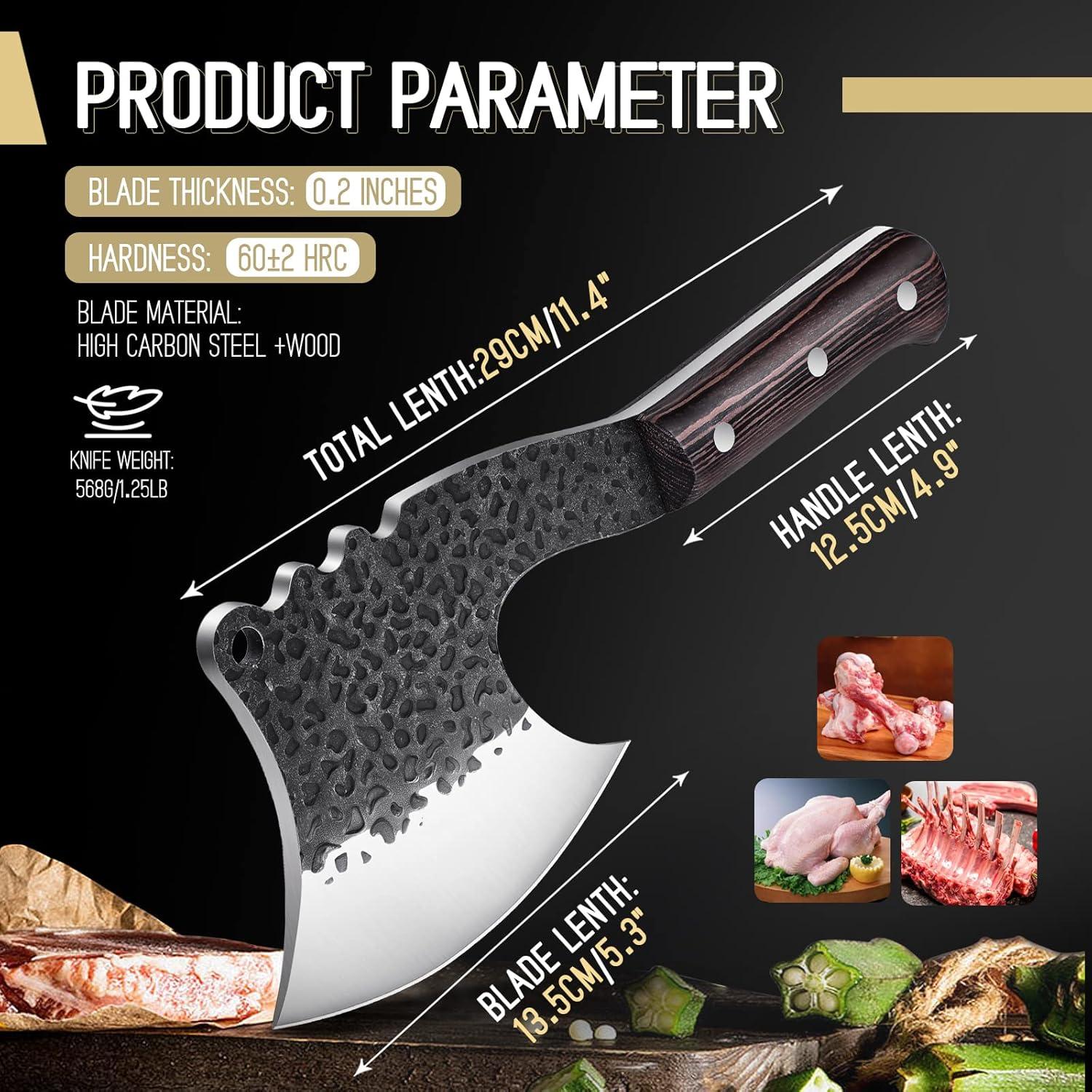 Cuchillo Cleaver de Hueso ROCOCO 13.5 cm Acero Carbono