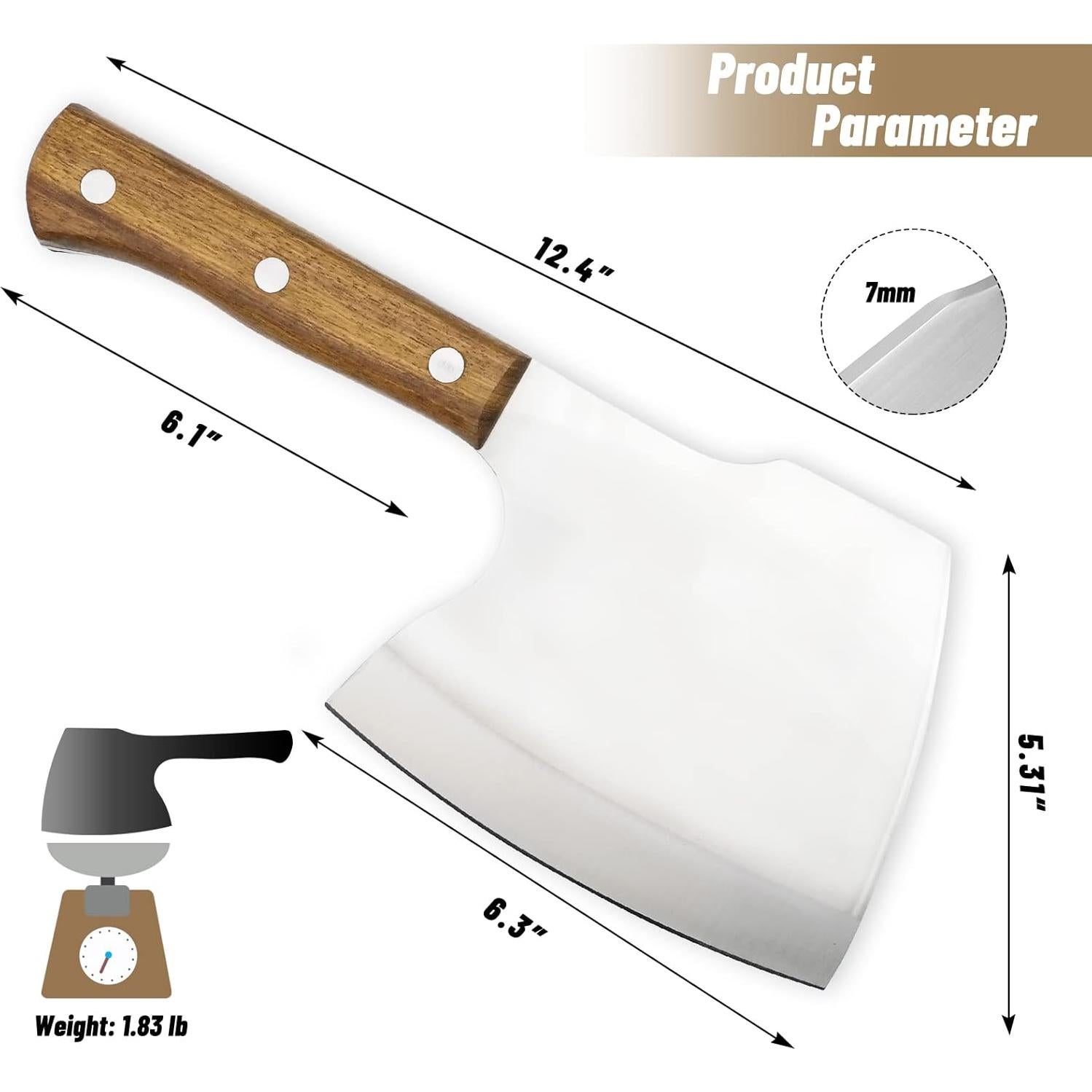Cuchillo de Carnicero Carimee K5-C 16 cm Acero Inoxidable