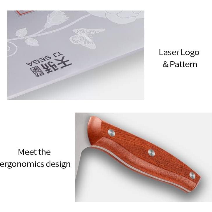 Cuchillo de Hacha de Carne TJ POP 18.8 cm Acero Inoxidable