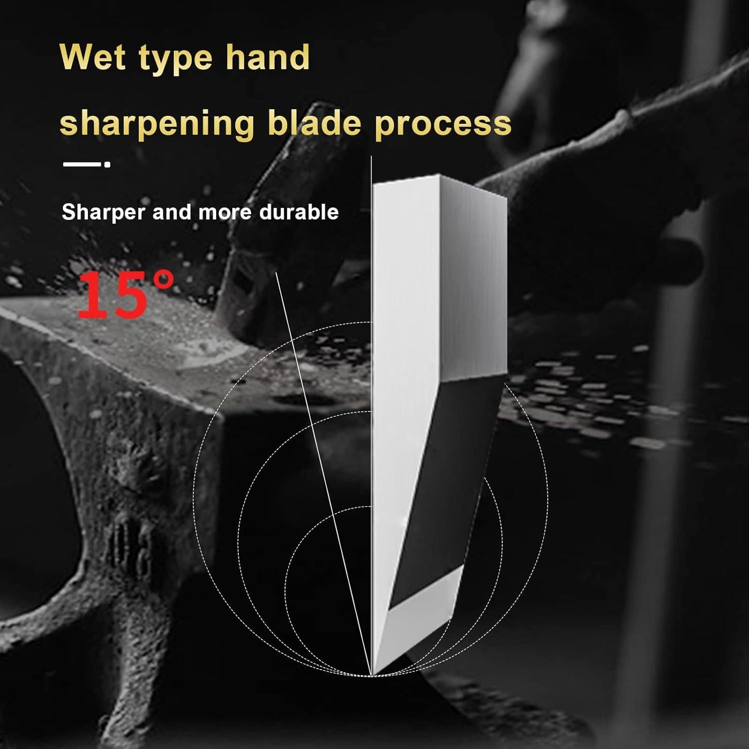 Cuchillo de Hacha de Carne TJ POP 18.8 cm Acero Inoxidable