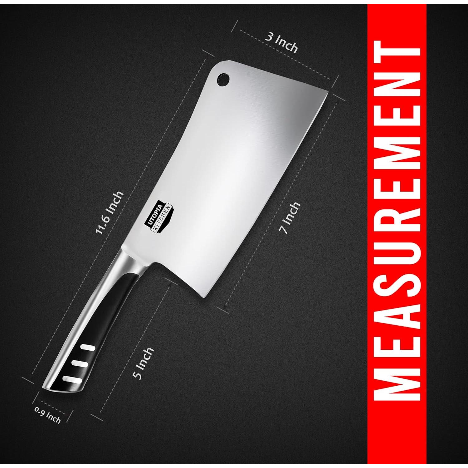 Cuchillo de Carnicero Utopia Kitchen 17,78 cm Acero Inoxidable